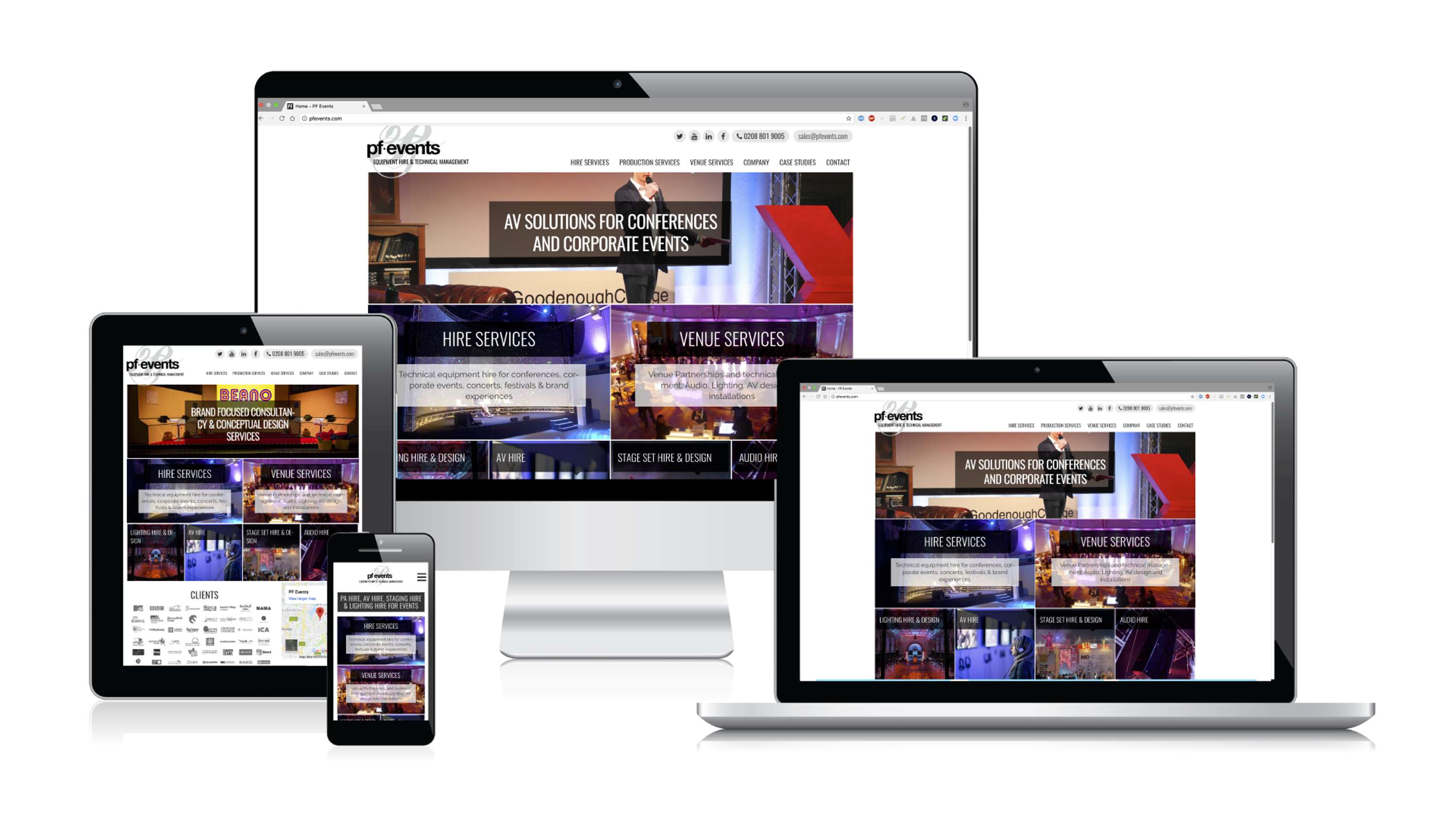 PF Events - Web Redesign + Marketing Collaterals by Nor Mira Canales