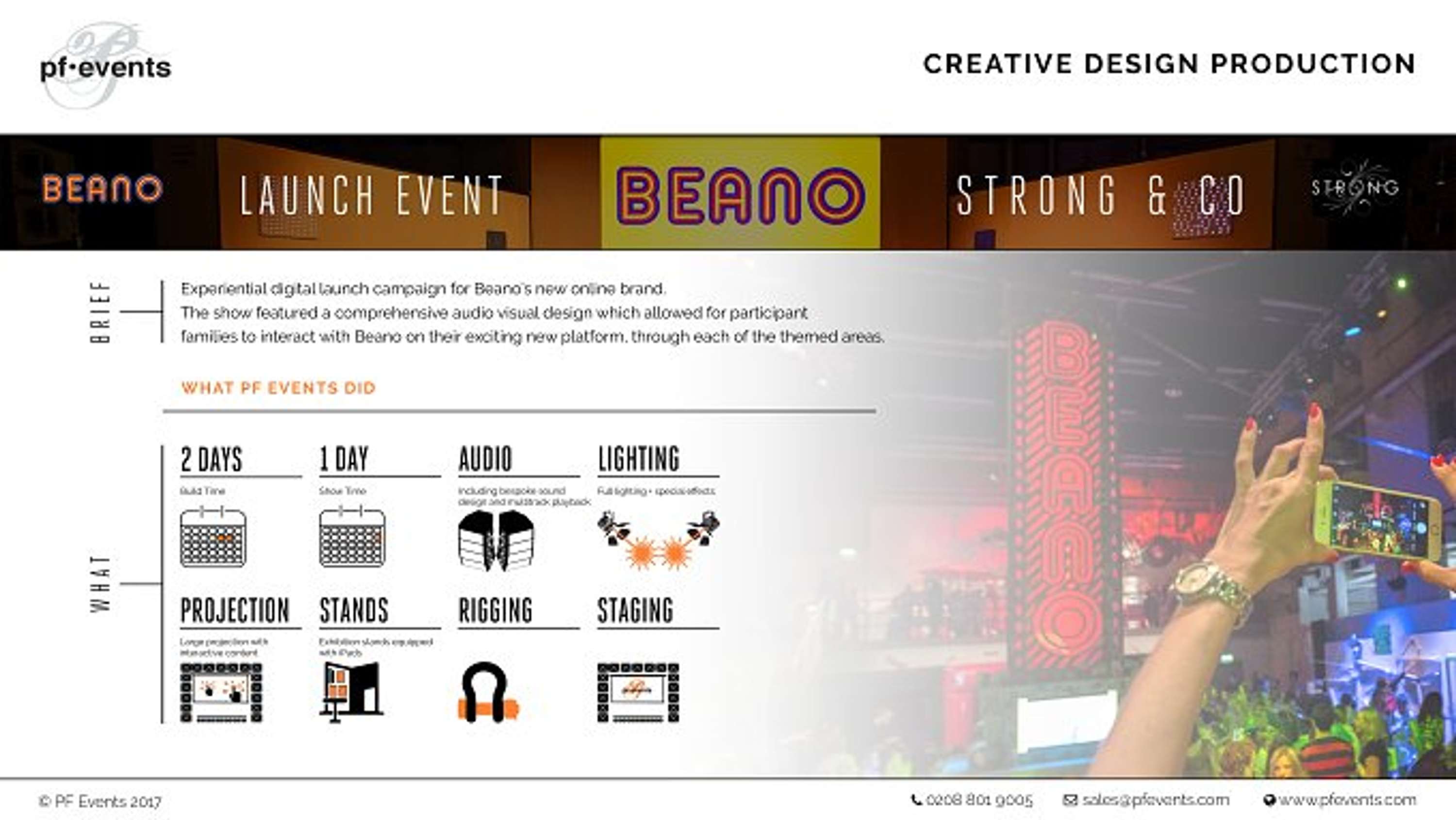 PF Events - Web Redesign + Marketing Collaterals by Nor Mira Canales