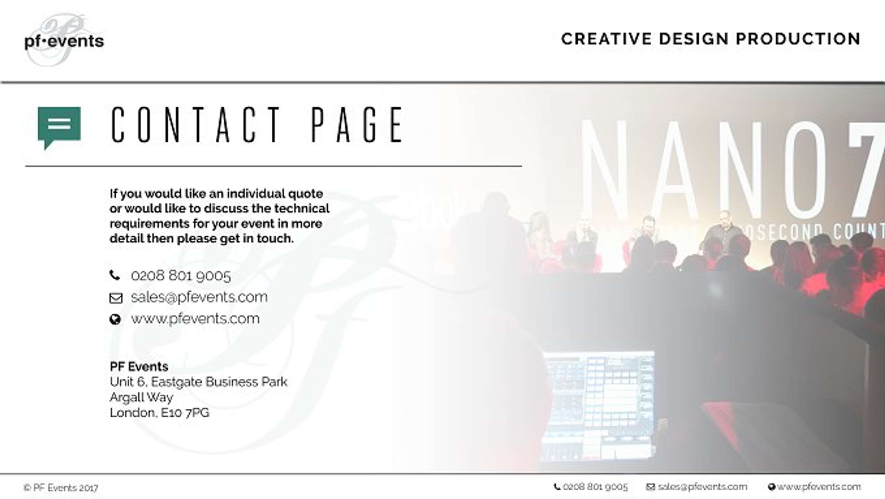 PF Events - Web Redesign + Marketing Collaterals by Nor Mira Canales