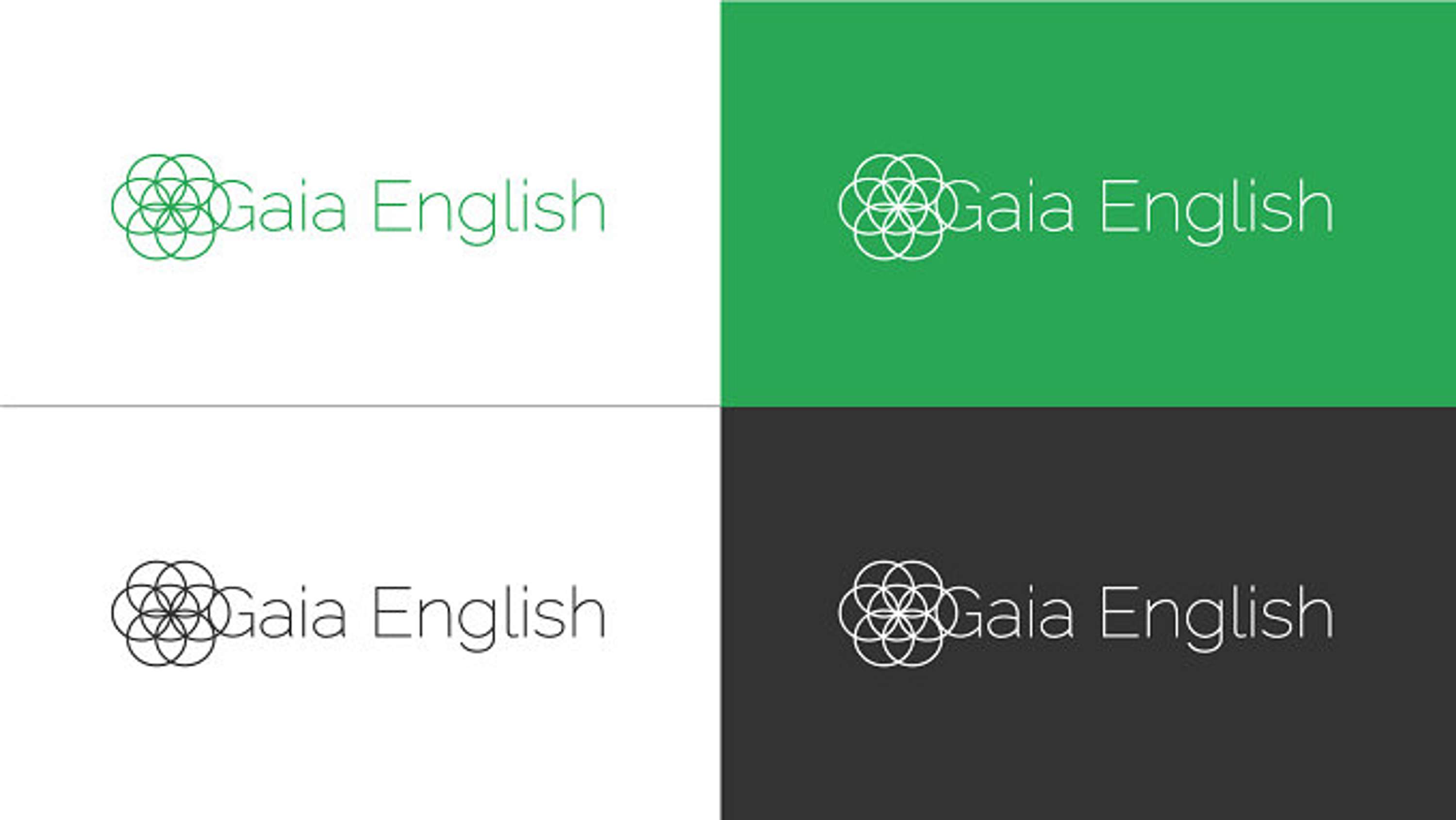 Gaia English - Logo Design - Web Design and development by Nor Mira Canales