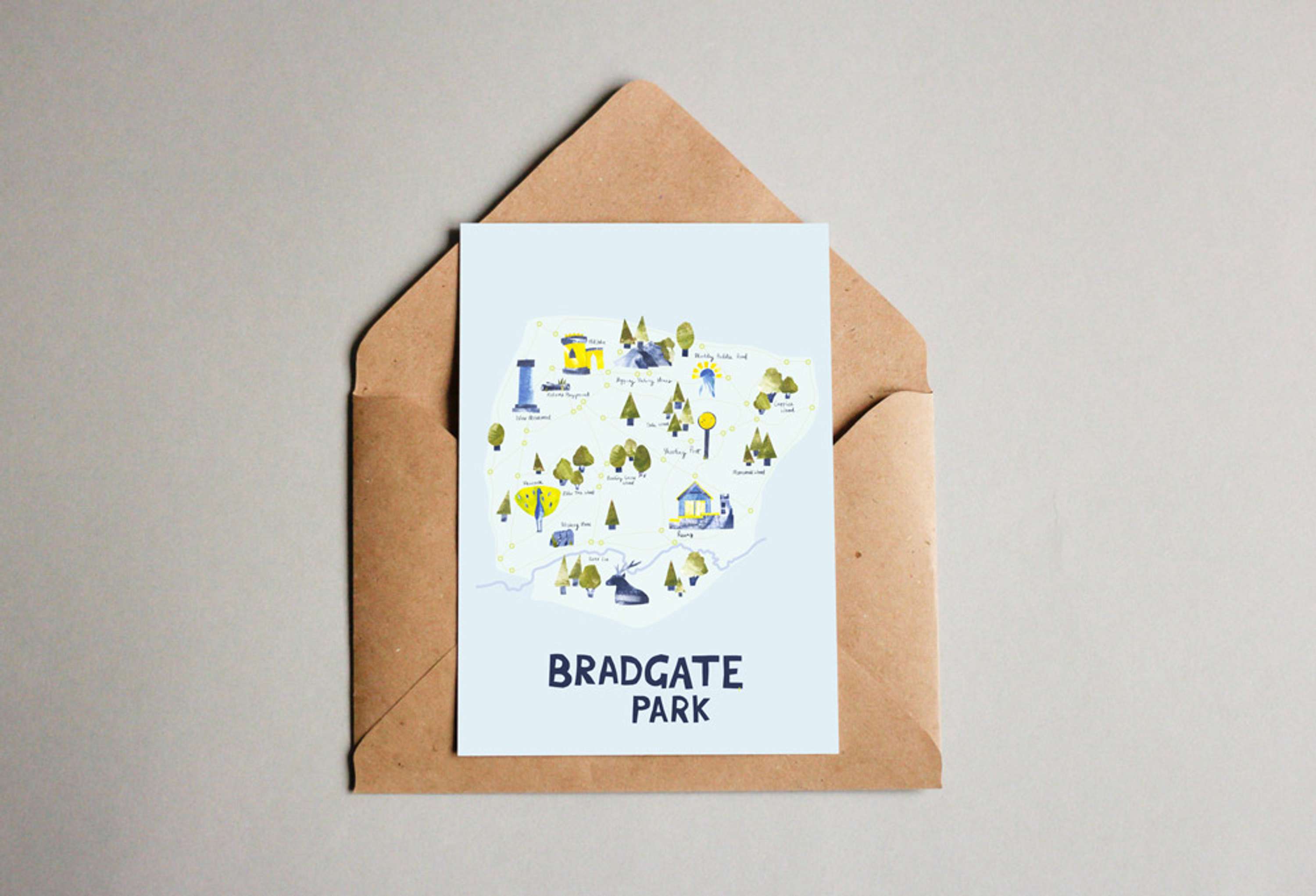 Bradgate Park Map by Laura Evans