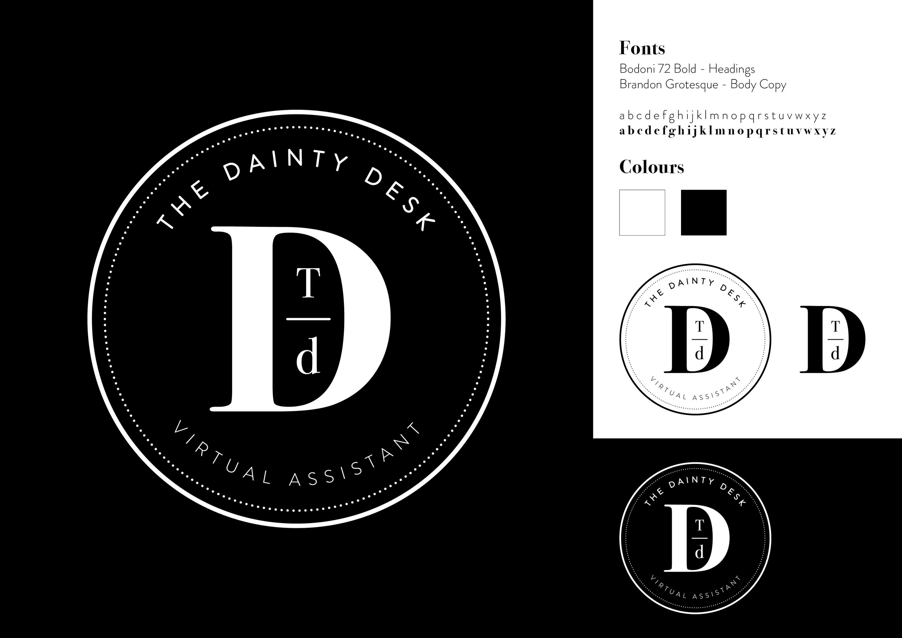 The Dainty Desk Logo | The Dots