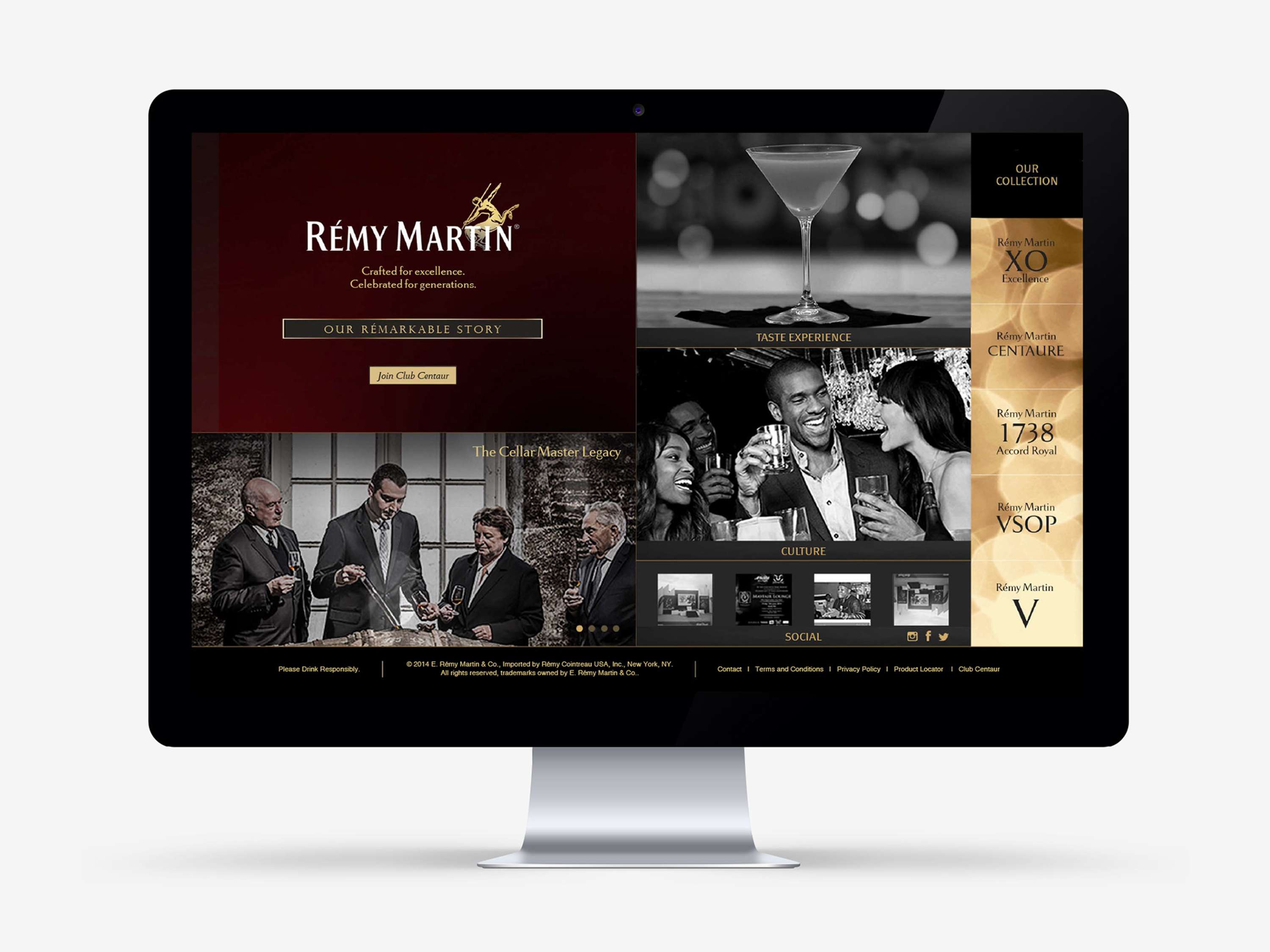 Rémy Martin US Website Design by Angel Zhang