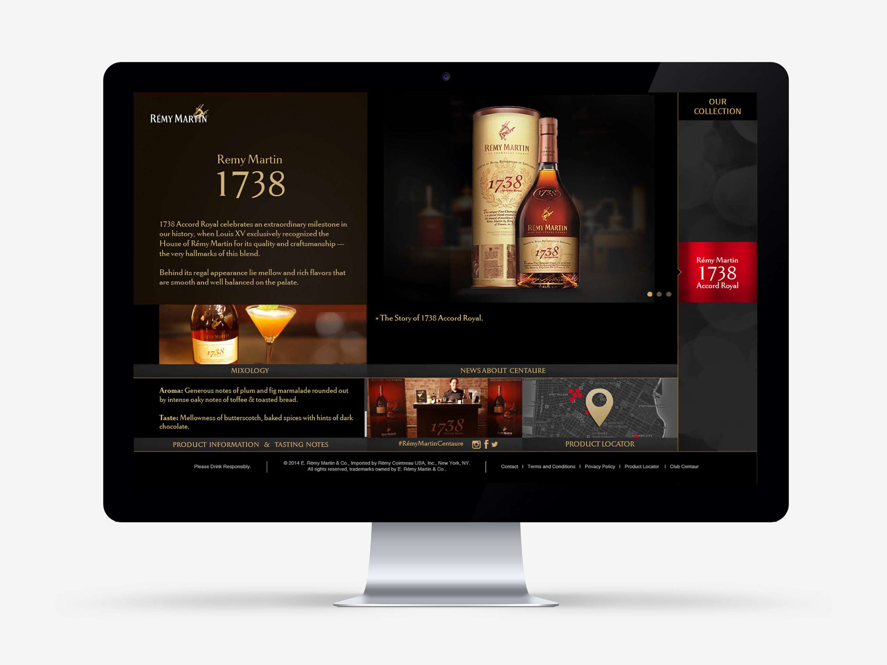Rémy Martin US Website Design by Angel Zhang
