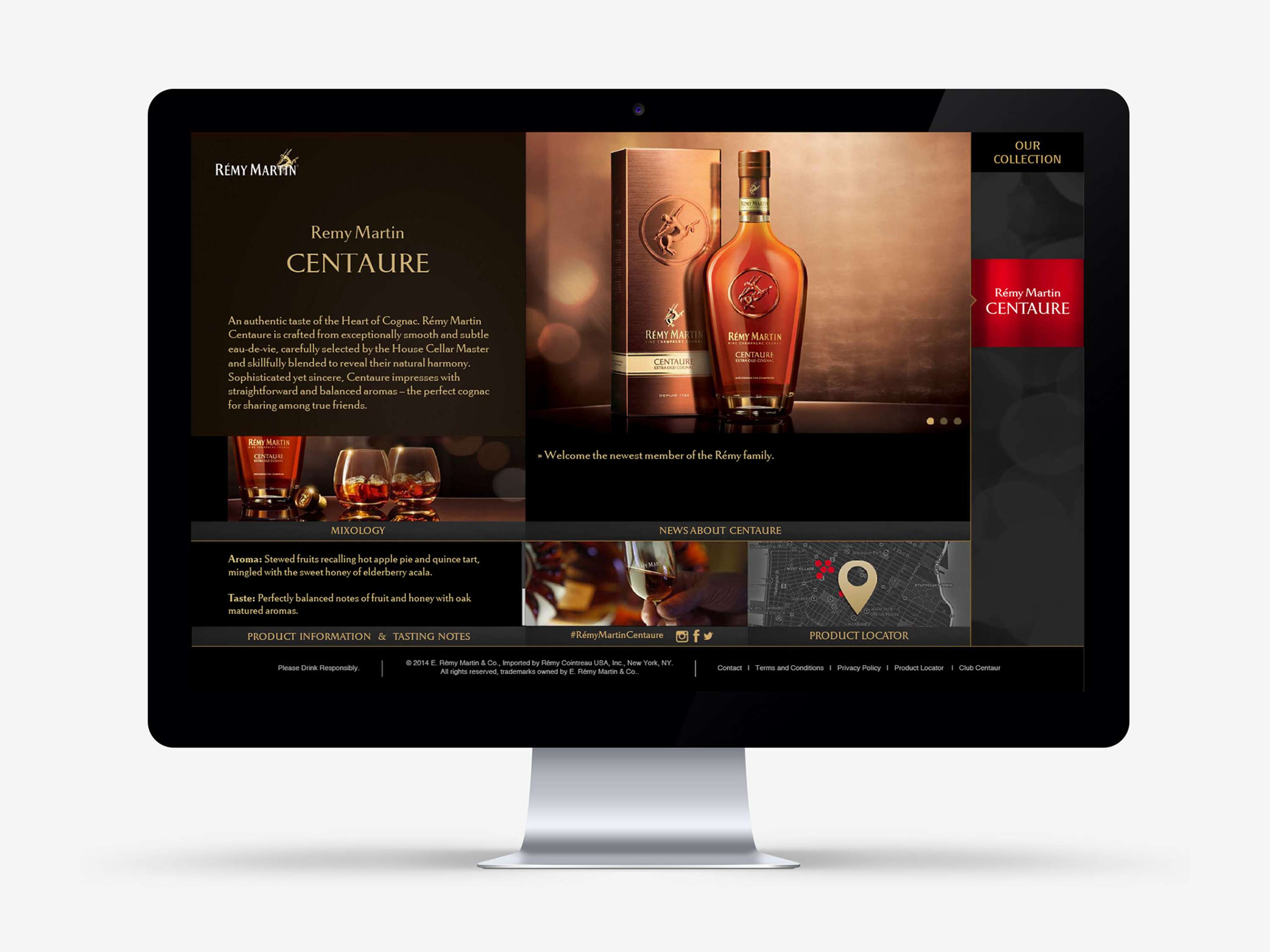 Rémy Martin US Website Design by Angel Zhang