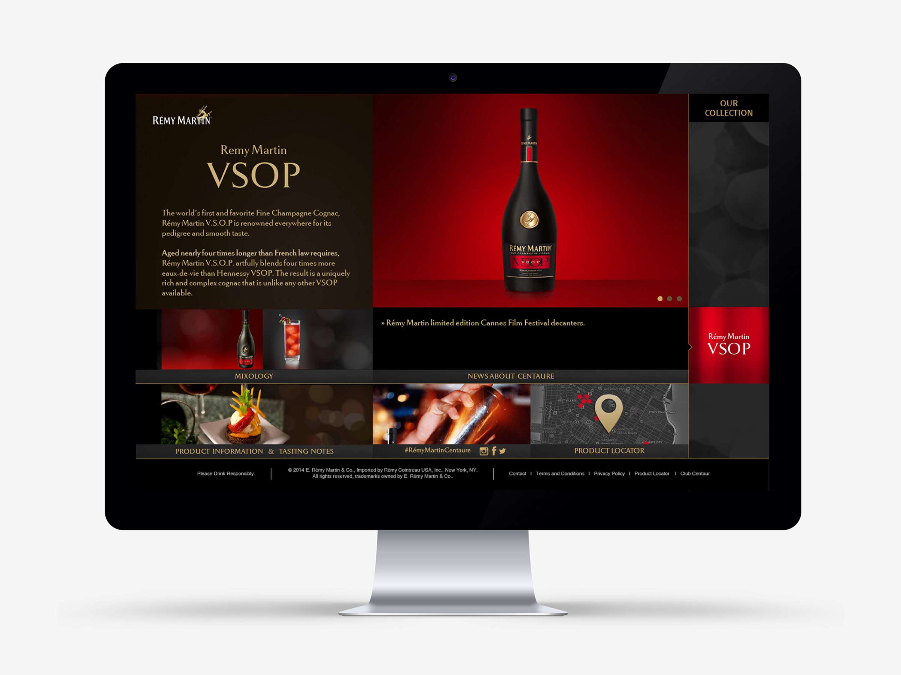 Rémy Martin US Website Design by Angel Zhang