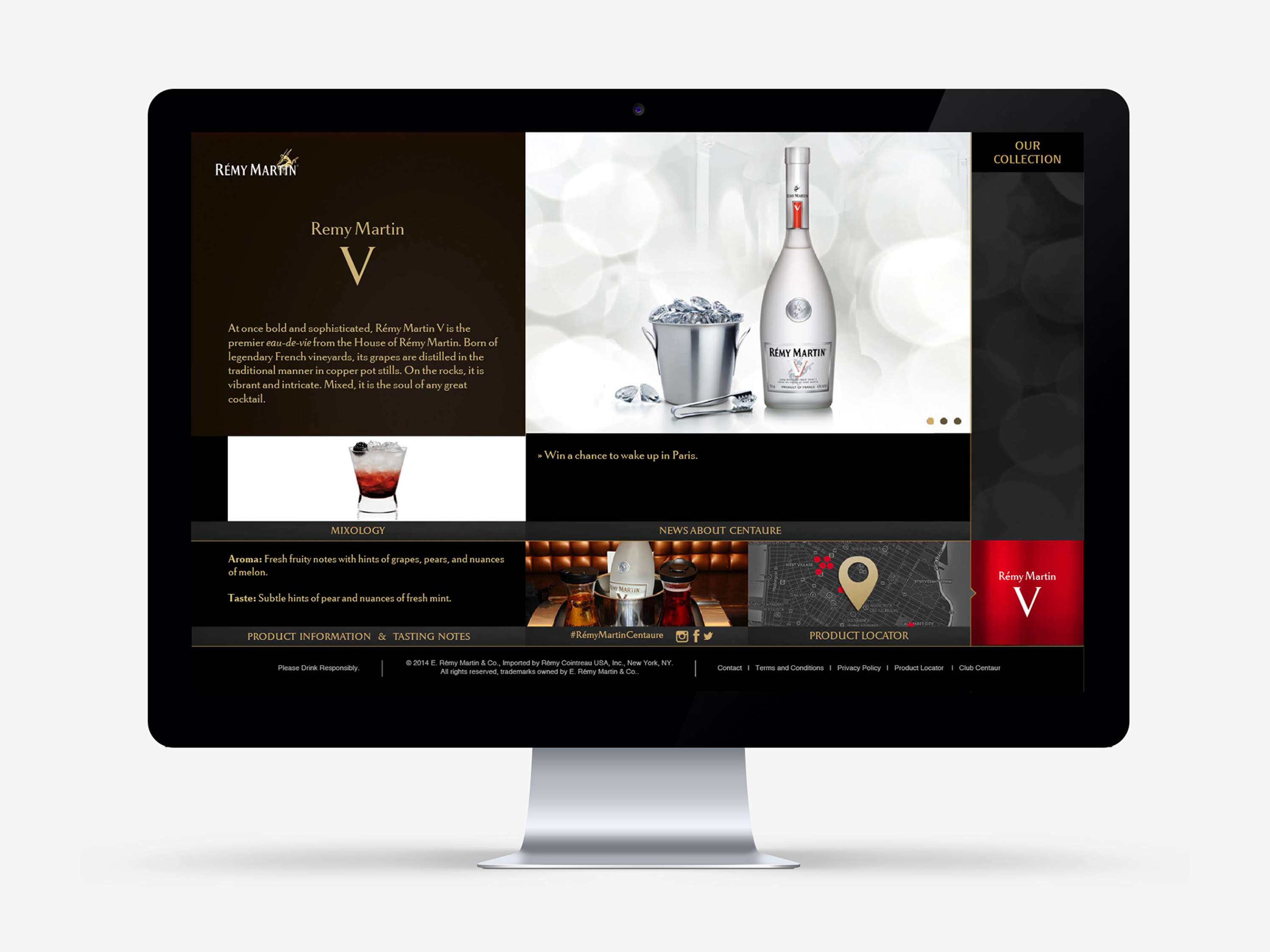 Rémy Martin US Website Design by Angel Zhang