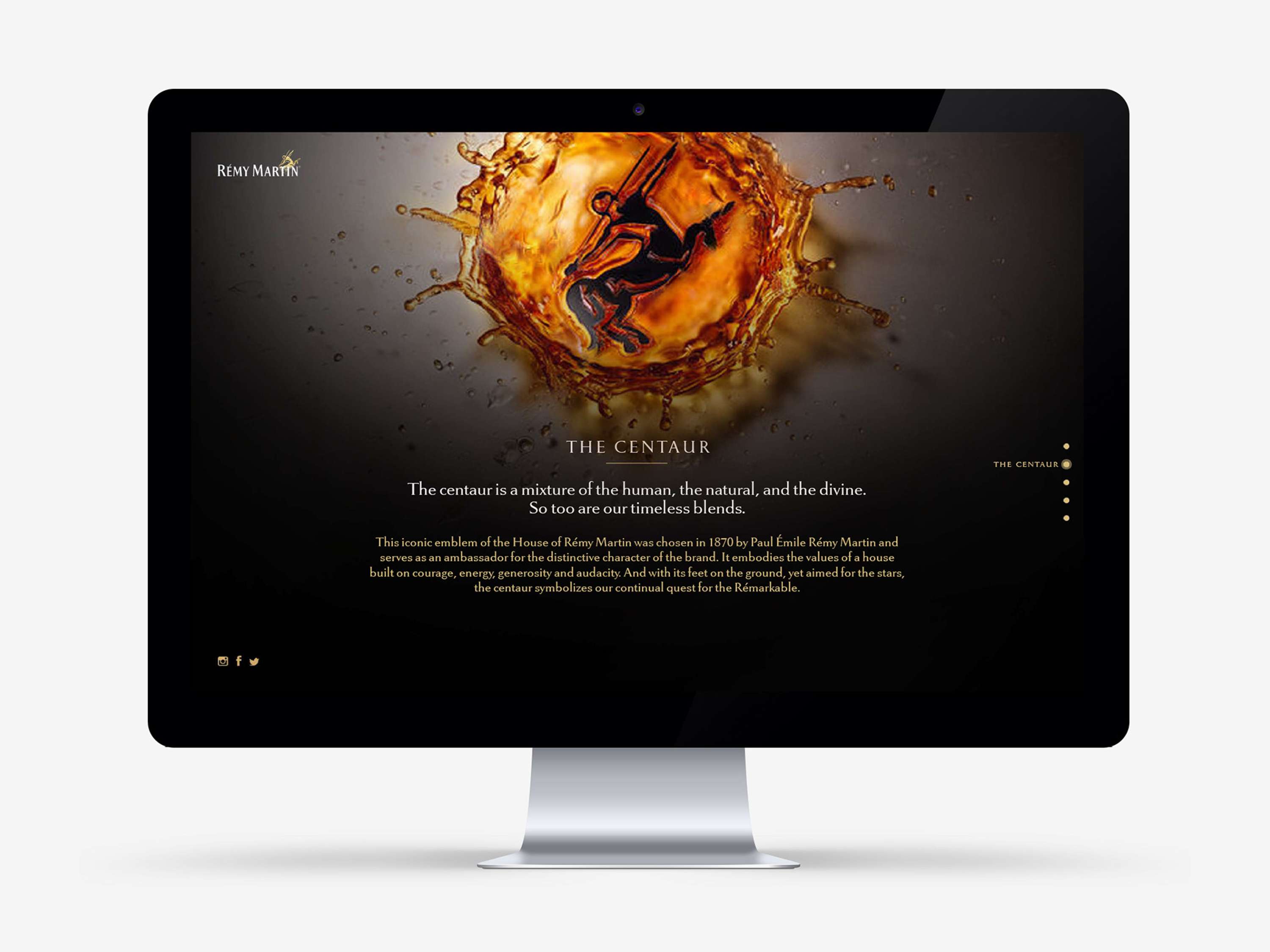 Rémy Martin US Website Design by Angel Zhang