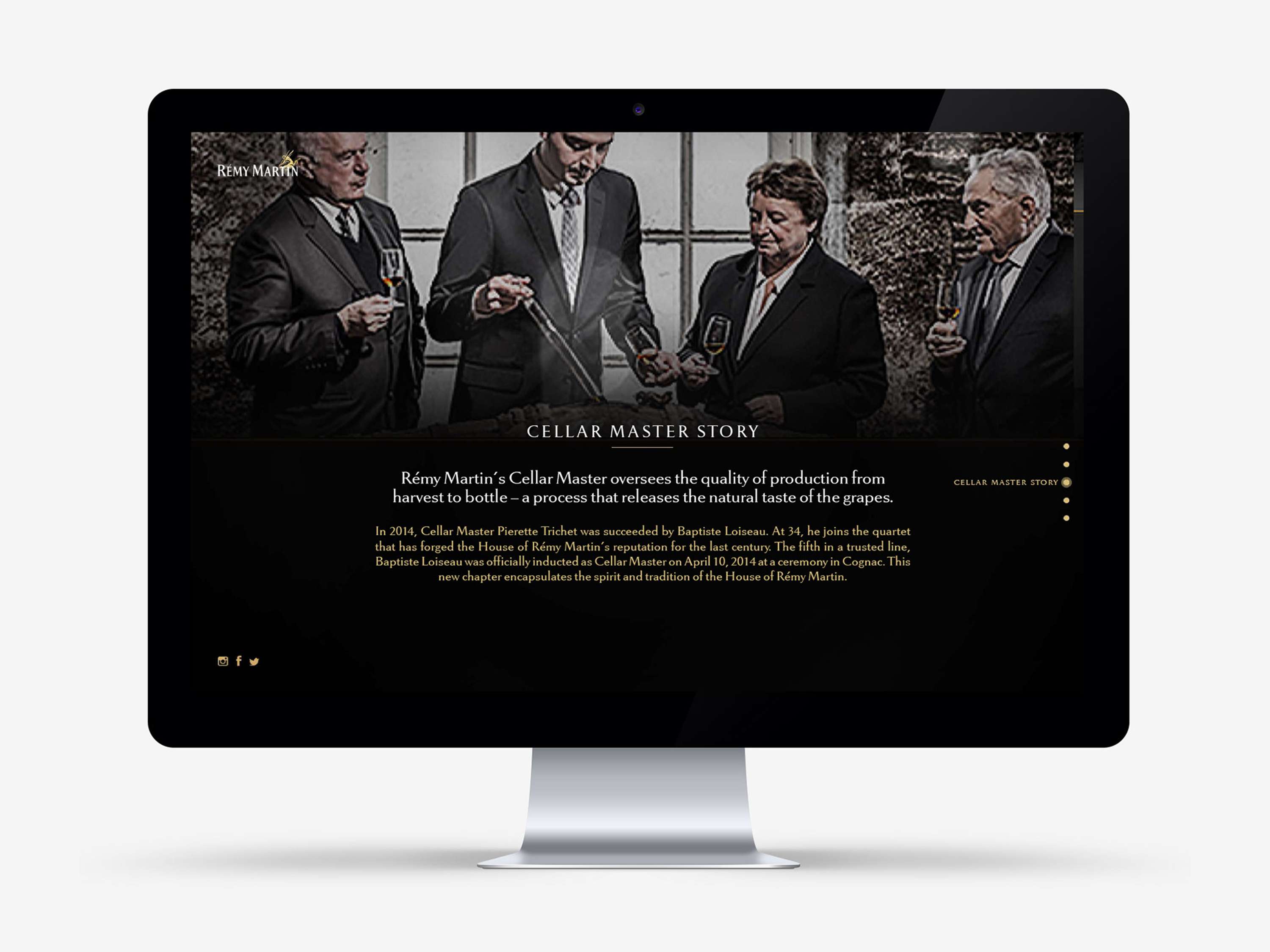 Rémy Martin US Website Design by Angel Zhang