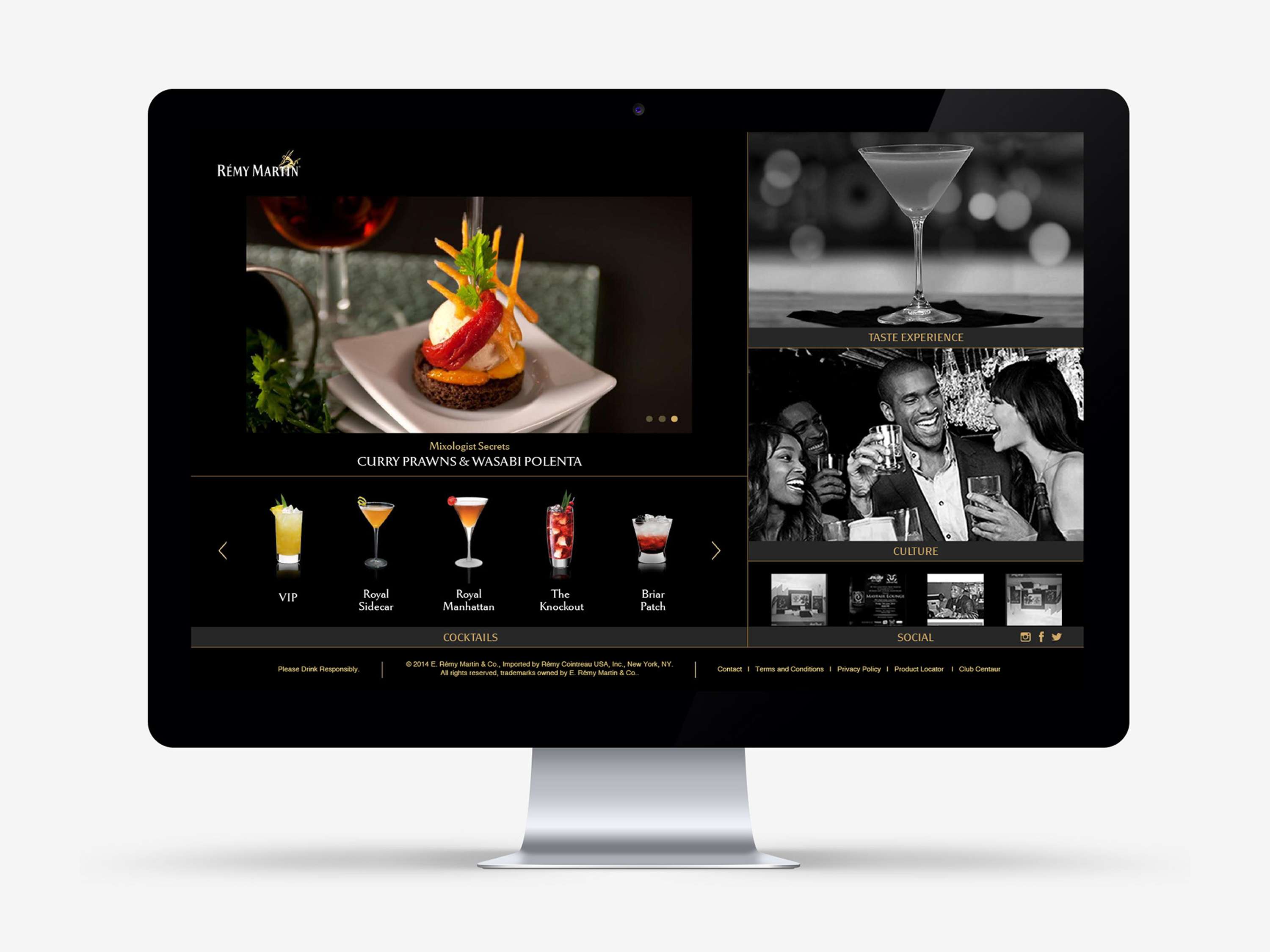 Rémy Martin US Website Design by Angel Zhang