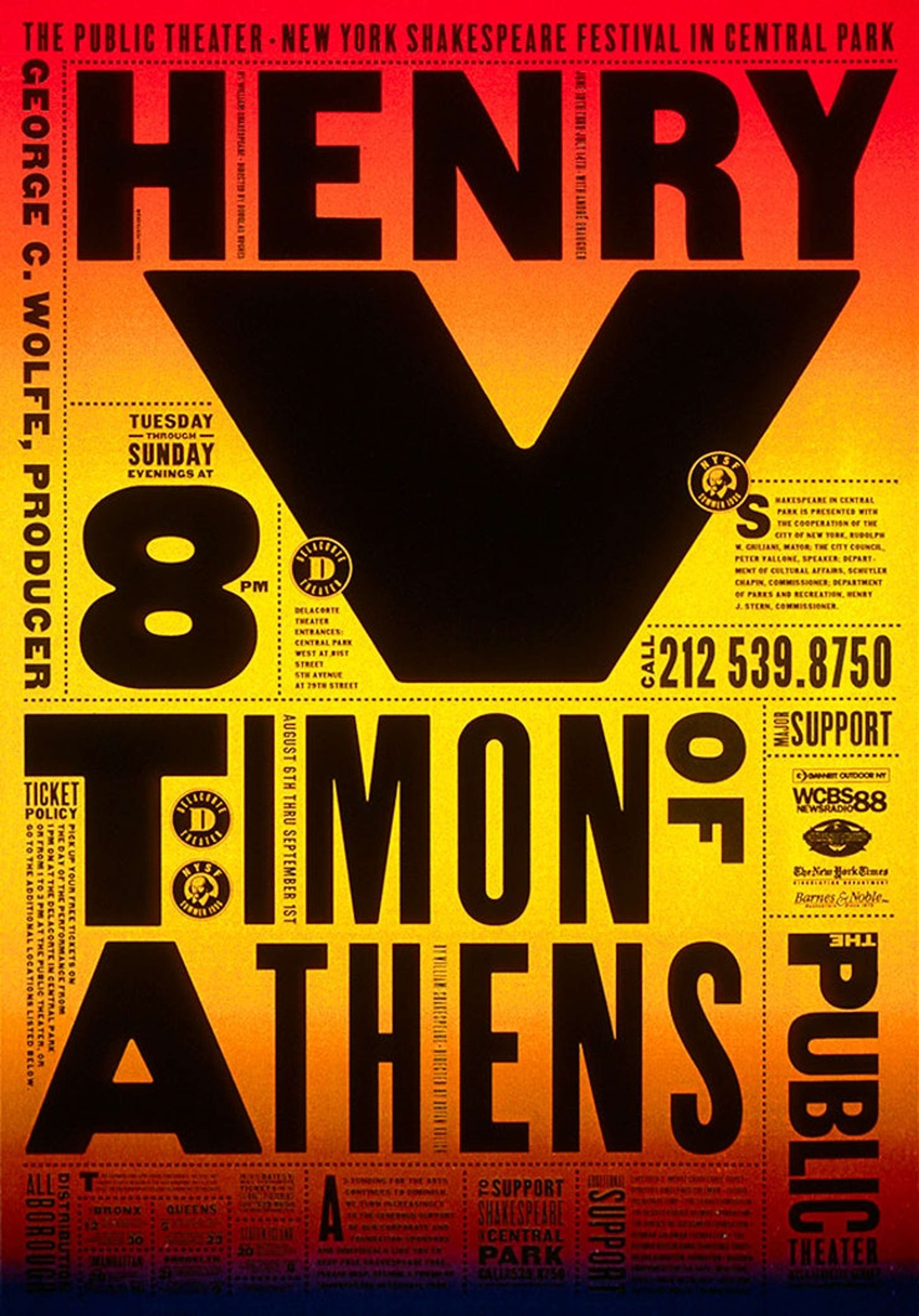 The Public Theatre by Paula Scher