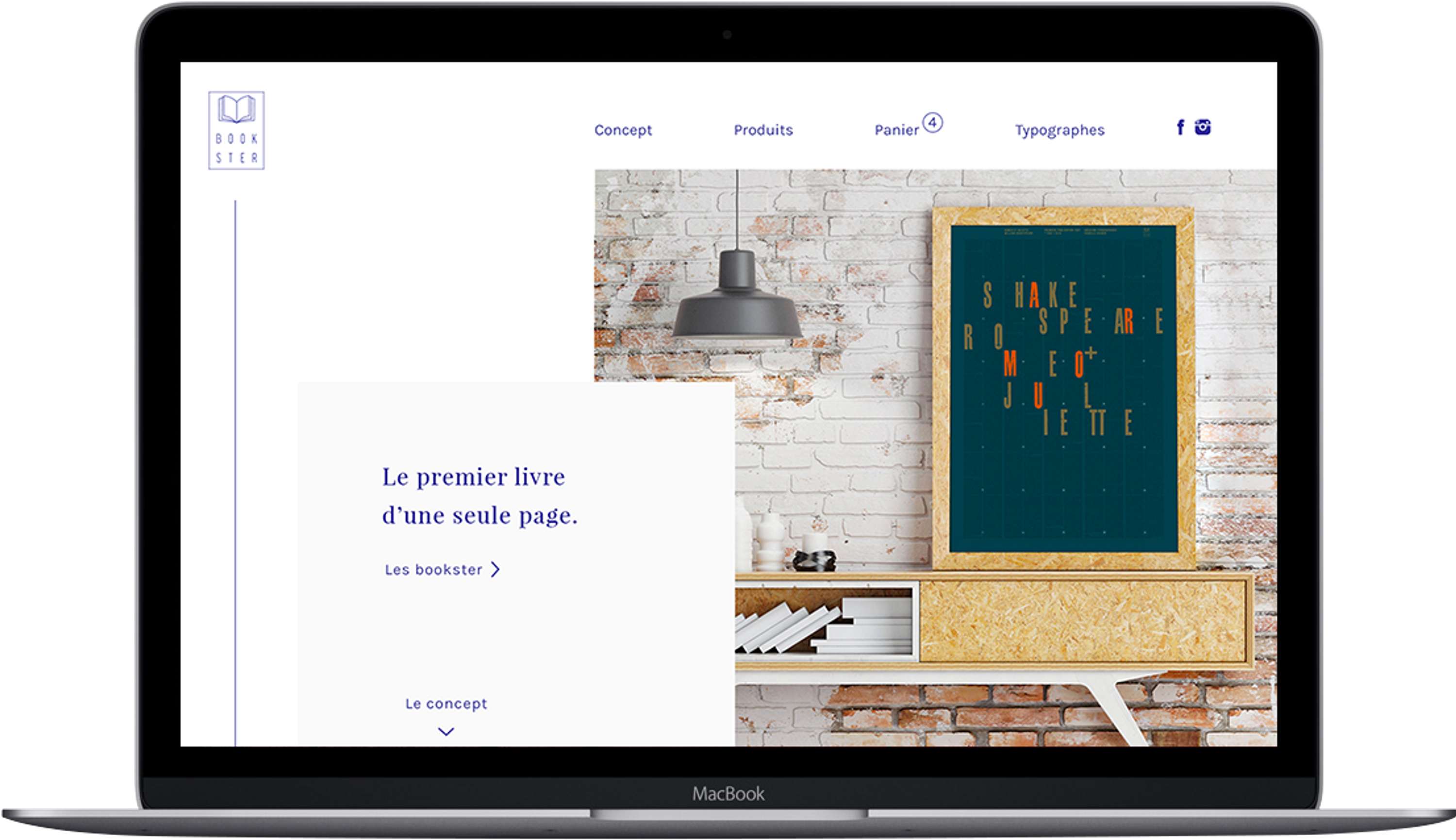 Bookster Webdesign by Pauline Pourcelot
