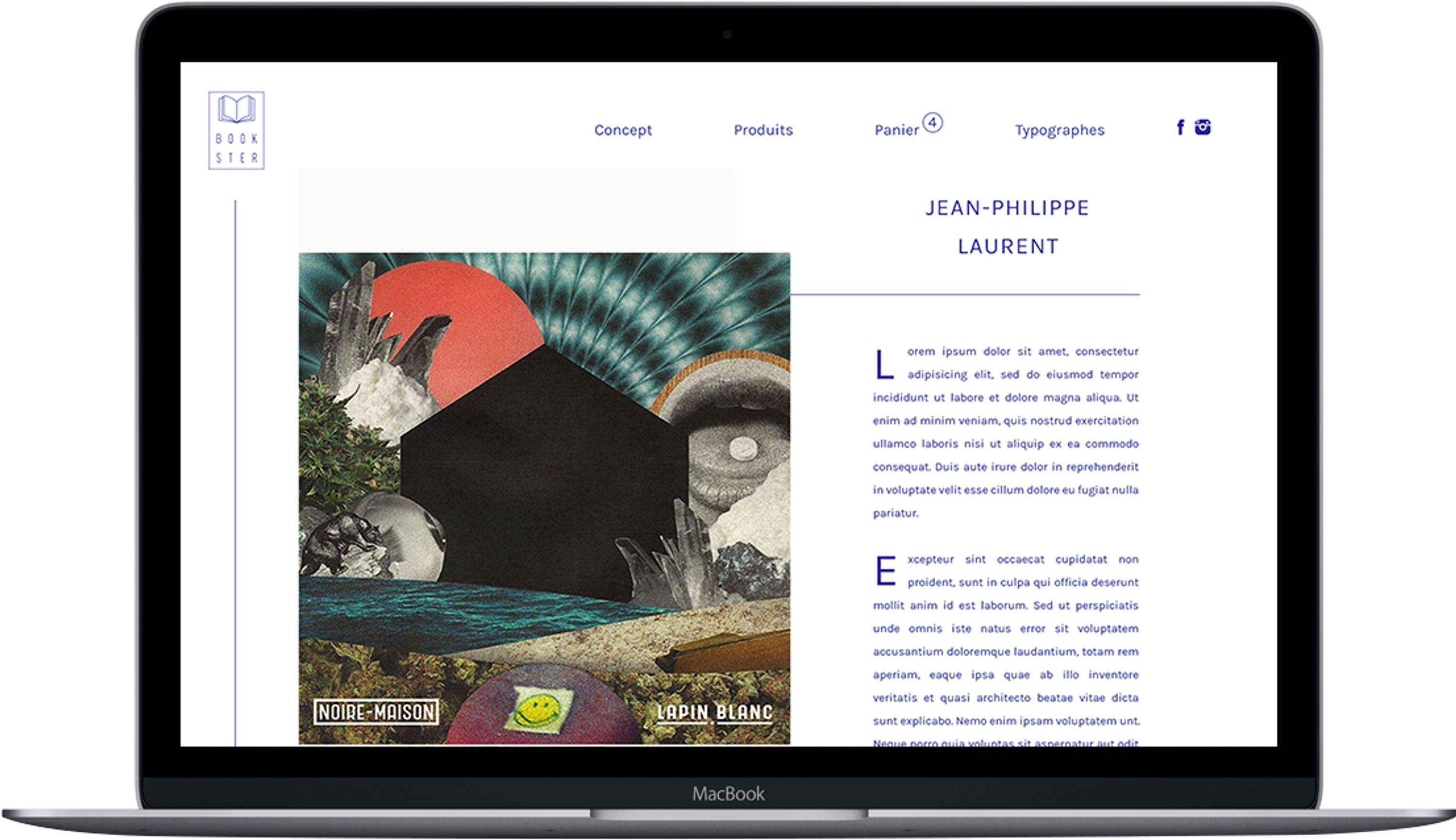 Bookster Webdesign by Pauline Pourcelot