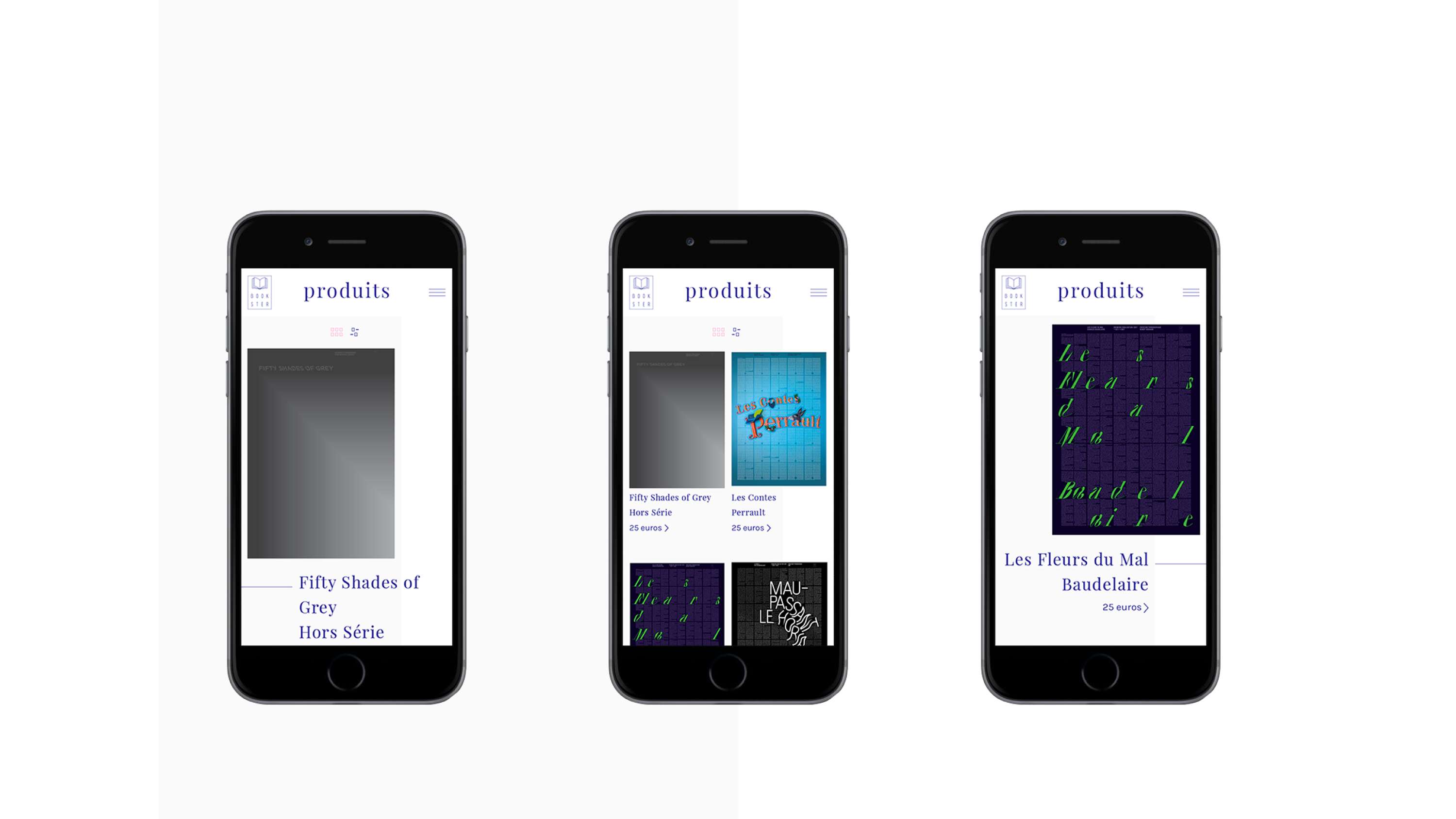 Bookster Webdesign by Pauline Pourcelot