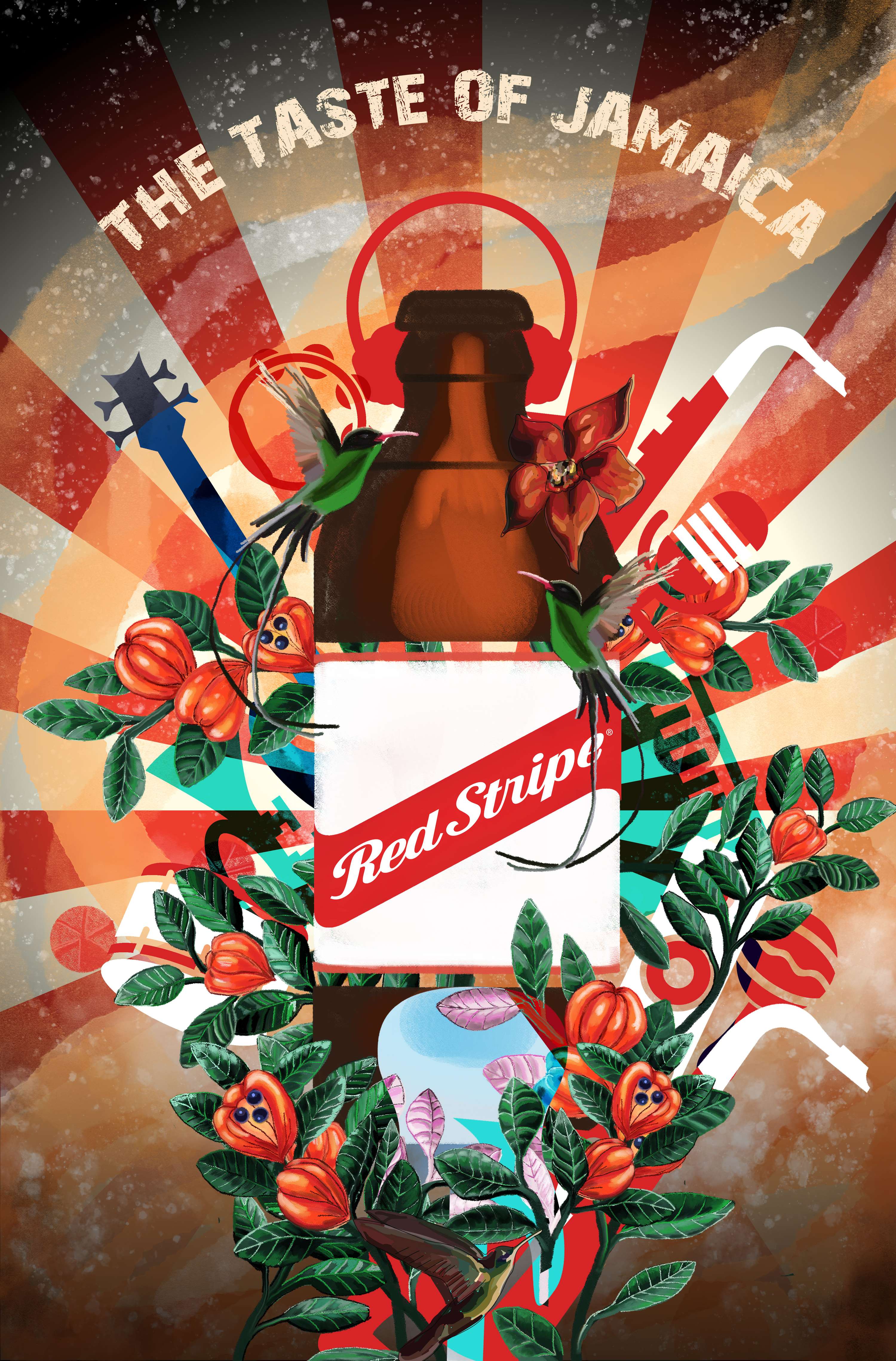 Red Stripe by Mira Stankovic