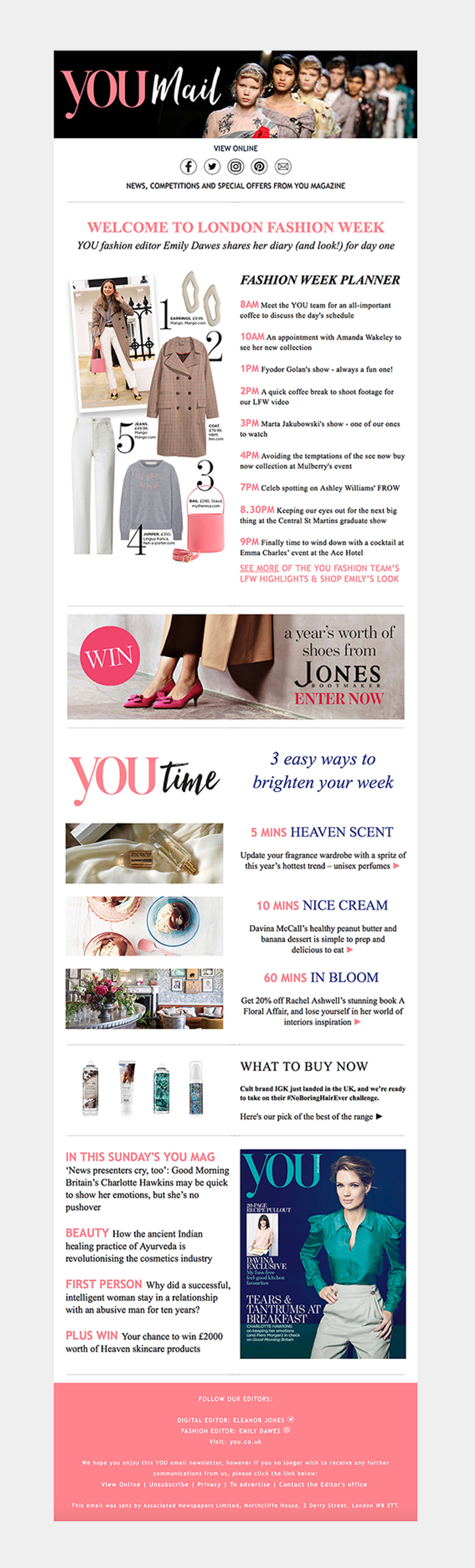 YOUMail newsletter design by Samantha Brownstein