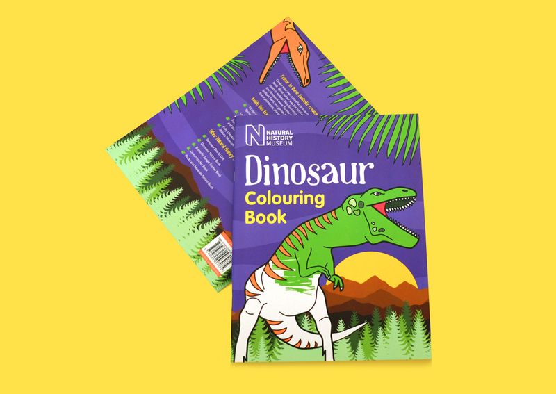 Natural History Museum's Dinosaur Colouring Book by Katie Bennett