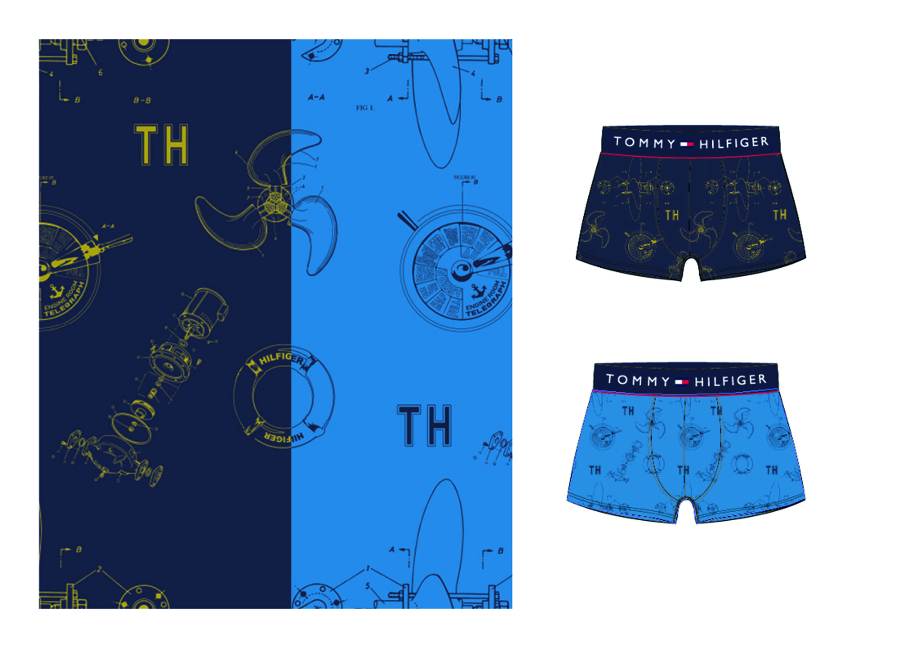 Tommy Hilfiger: Men's Underwear - Print & Pattern Design by Fiona Hall