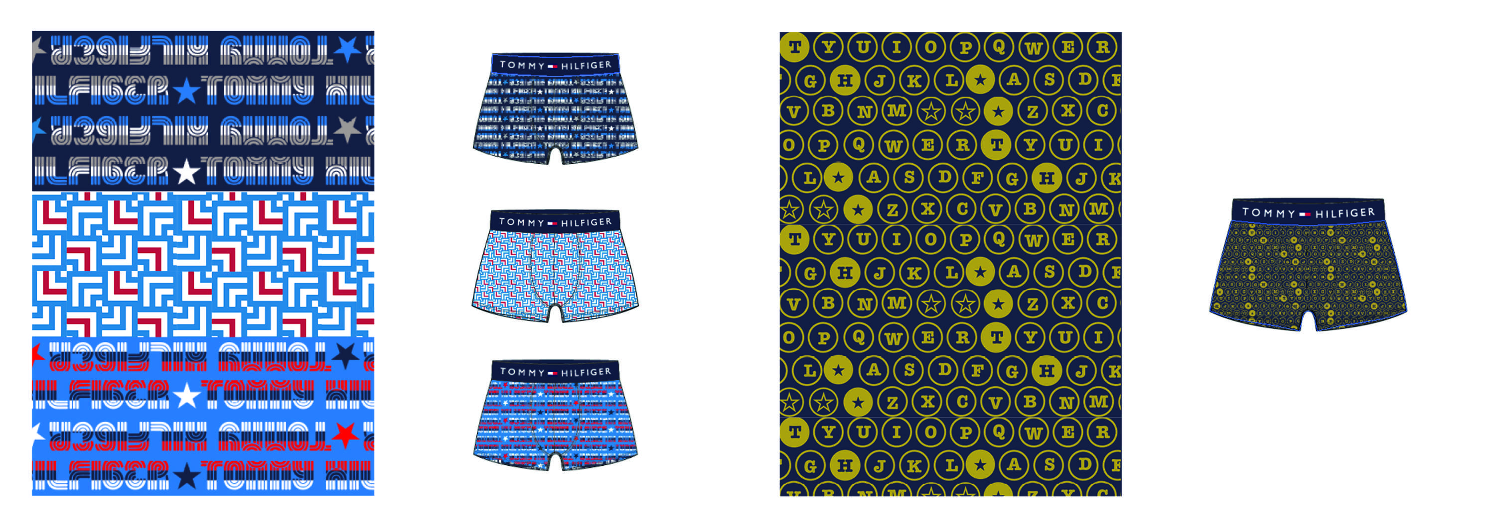 Tommy Hilfiger: Men's Underwear - Print & Pattern Design by Fiona Hall