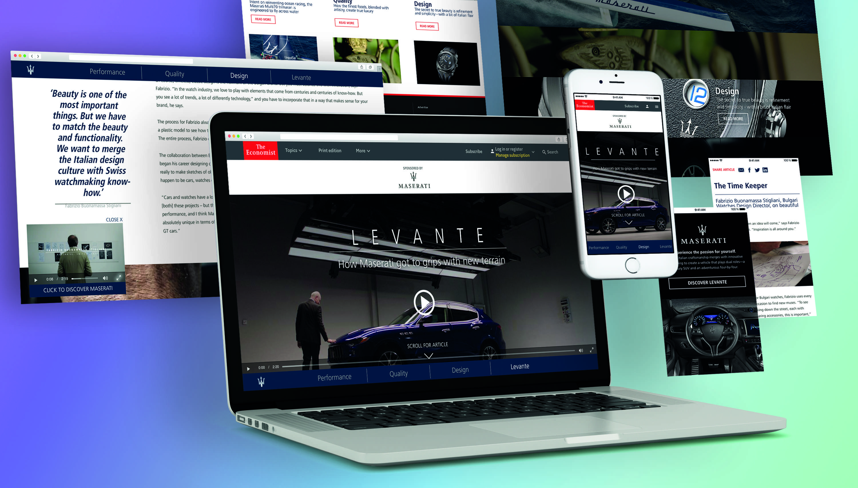 UI Design and Art Direction - Maserati Content Programme by Vilmar Pellisson