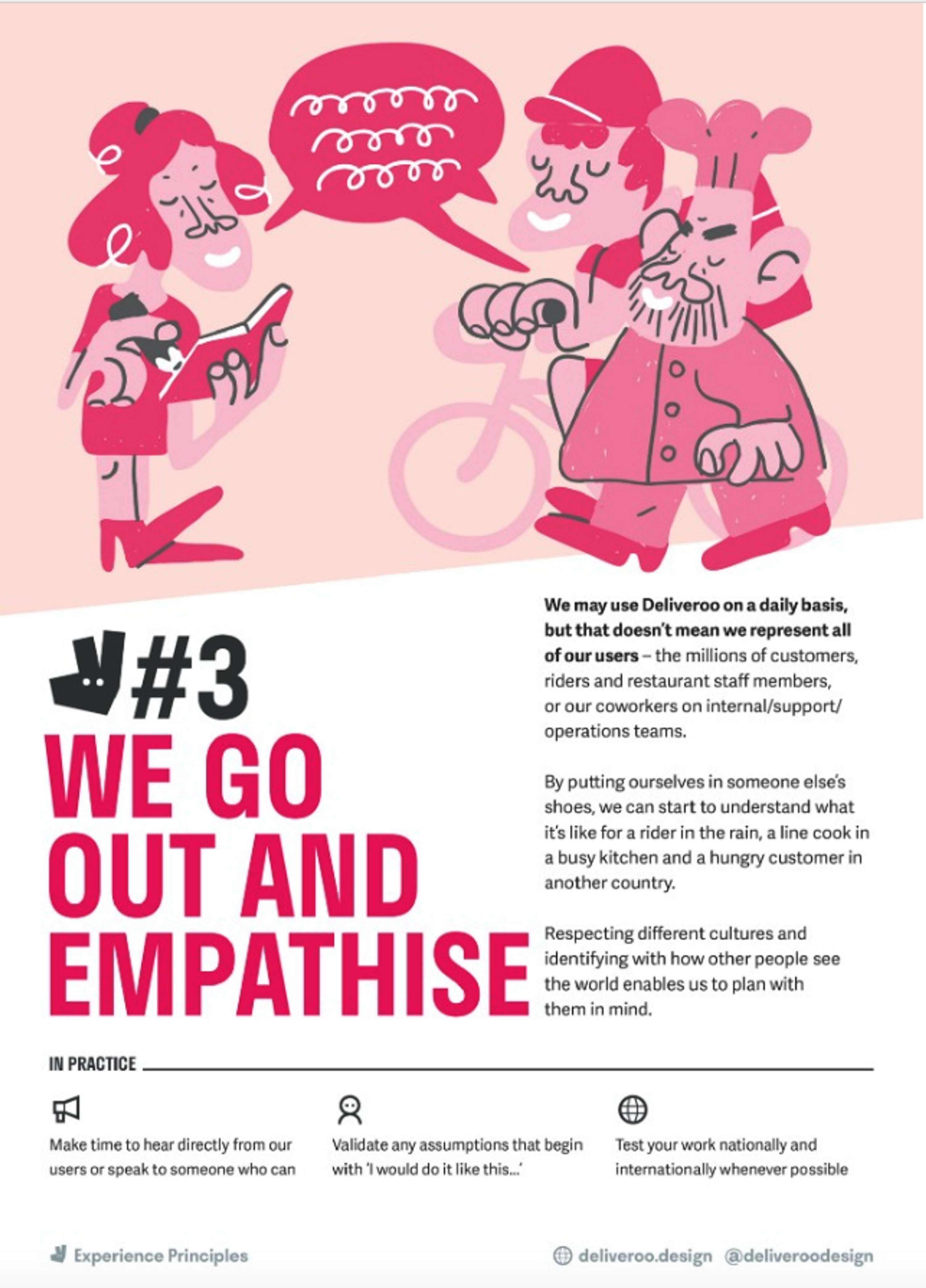 Go out and empathise! by Deliveroo