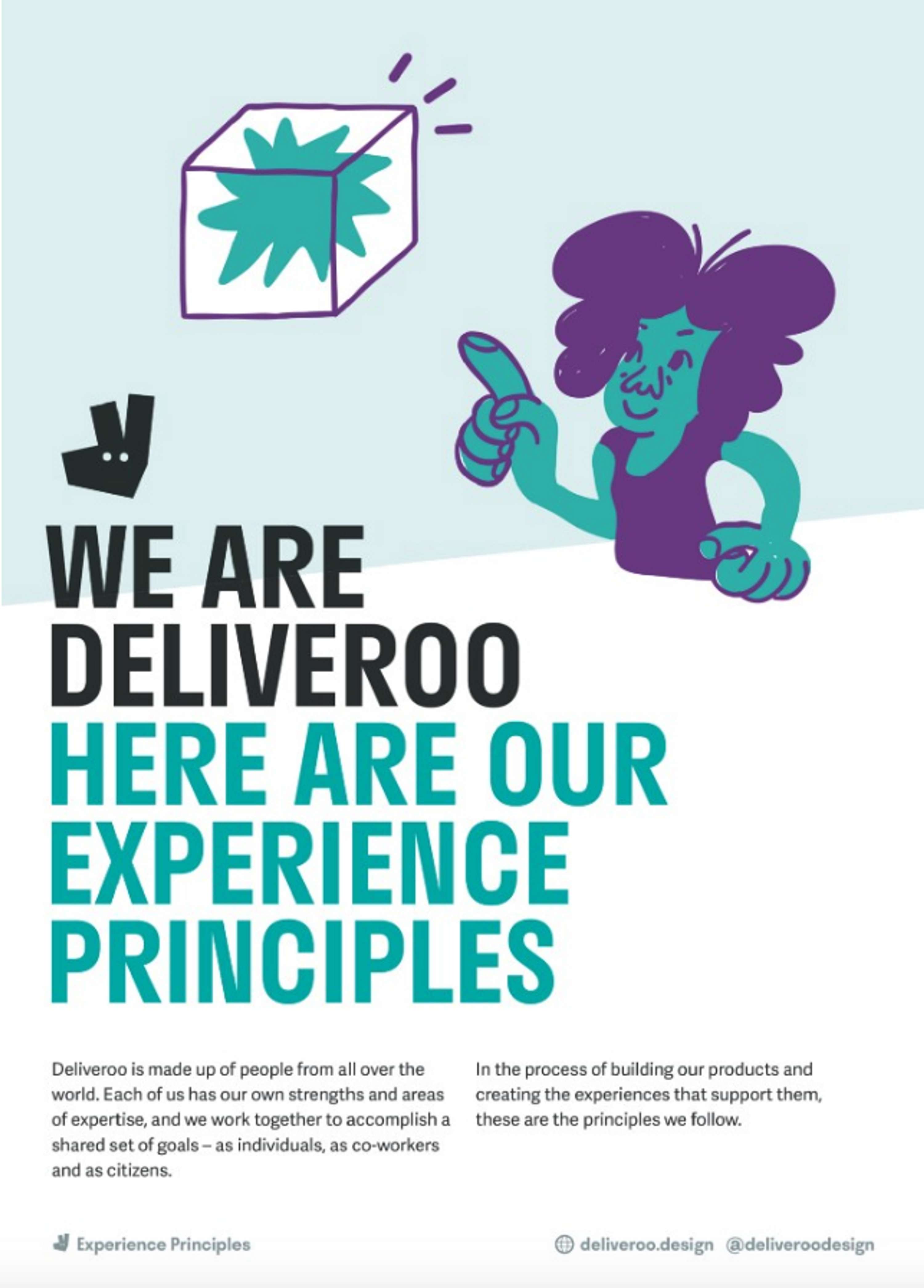Go out and empathise! by Deliveroo