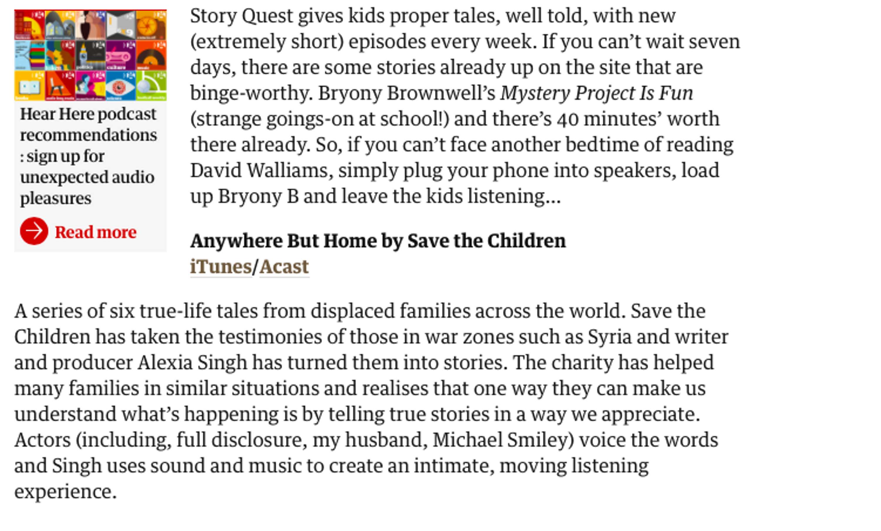Anywhere but Home Podcast by Natasha Coleman