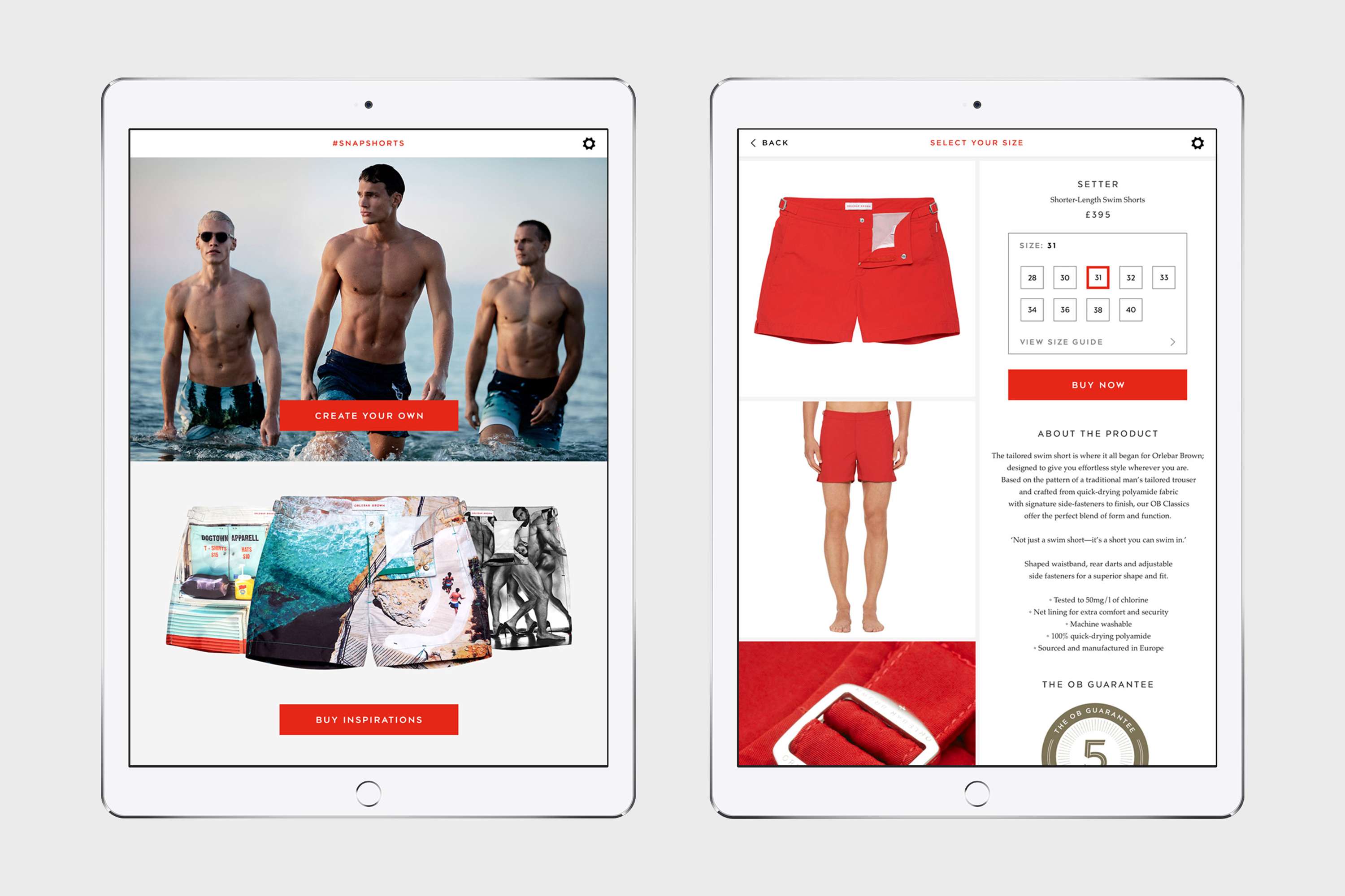 Orlebar Brown #SnapShorts App by Lucas Donaud