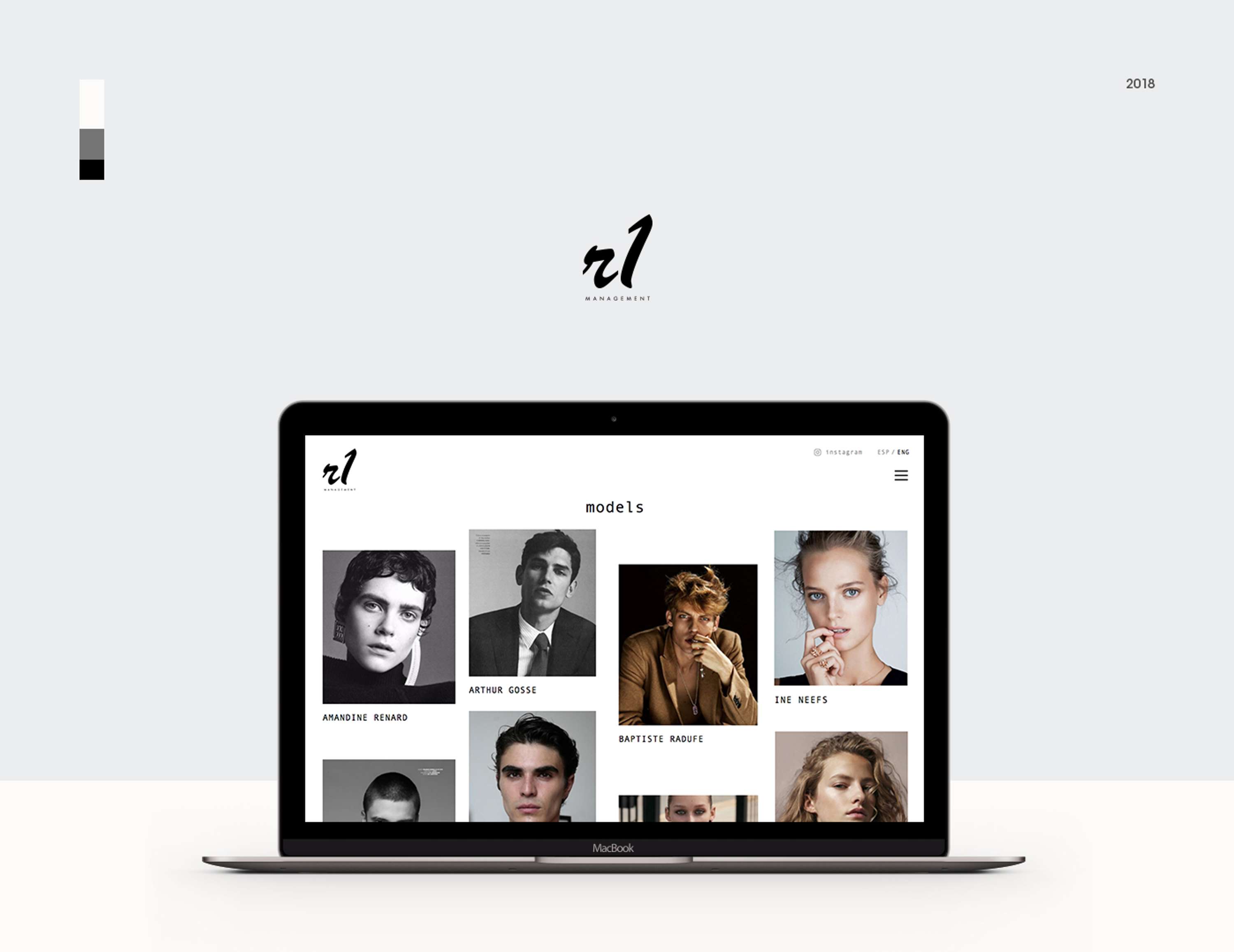 R1 Management branding & website design by Albert Pujals
