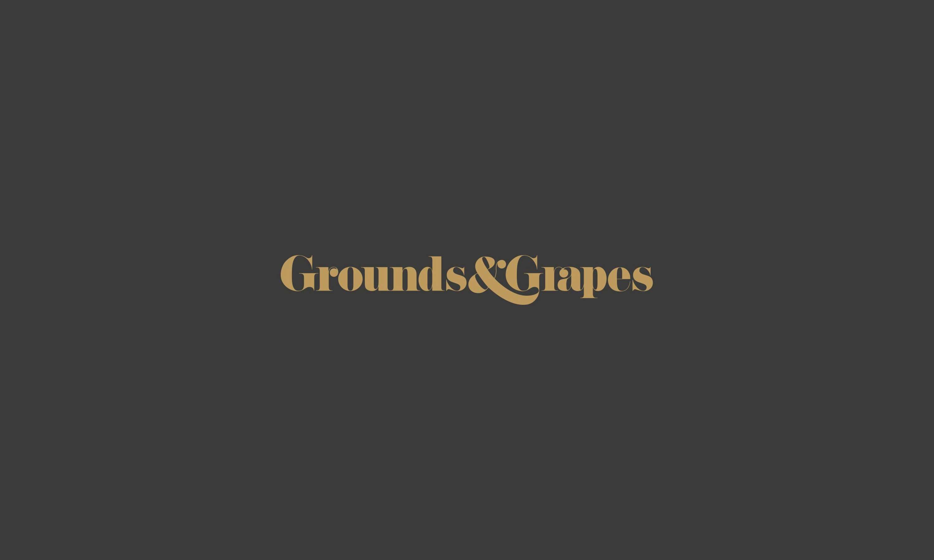 Grounds & Grapes - Branding by Catalin Margarit