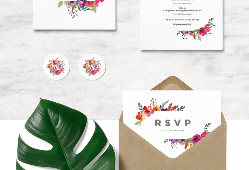 L&J Wedding Invitations by Sarah Kersten