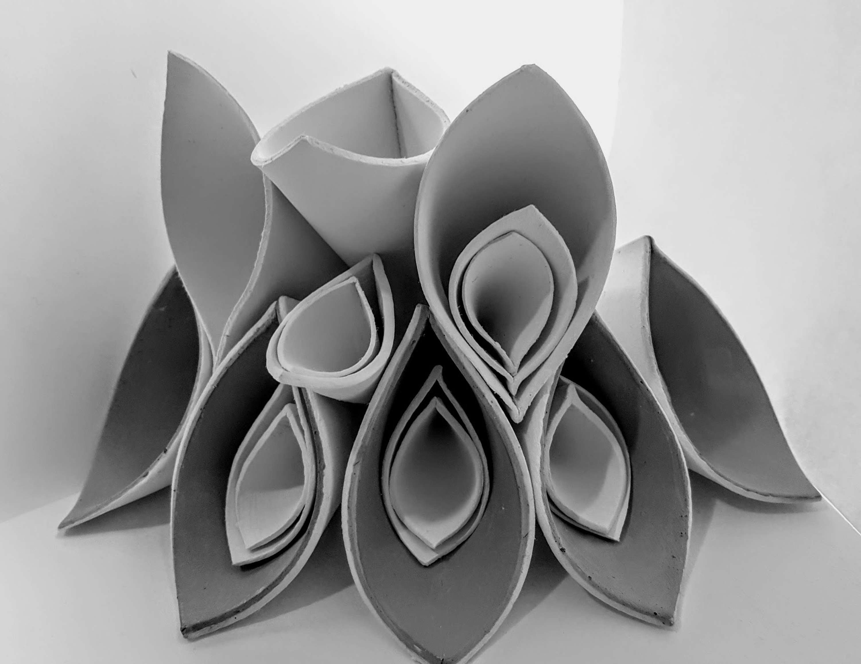 Infinity, Hand Built Porcelain Structure by Sarah Kay Waters