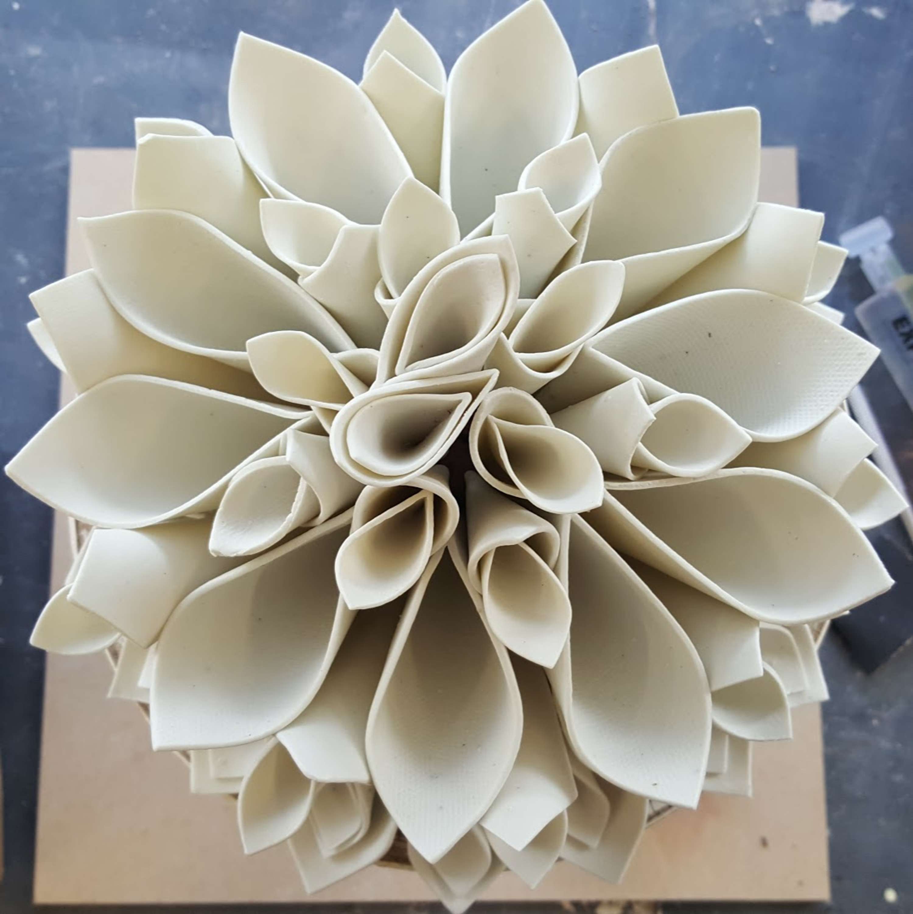 Infinity, Hand Built Porcelain Structure by Sarah Kay Waters