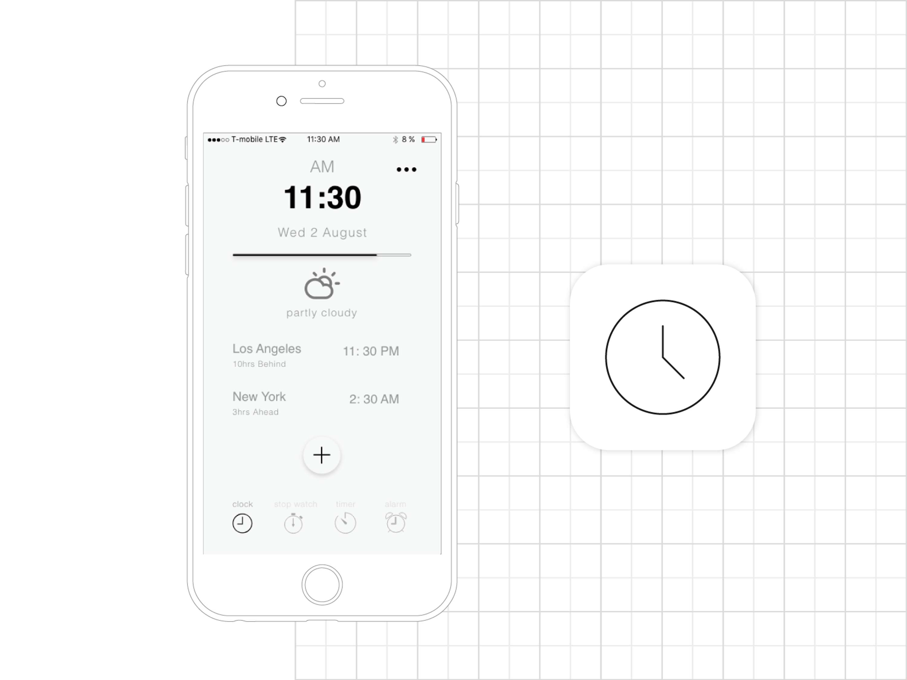IOS - Clock by Salomon Onyegbulem