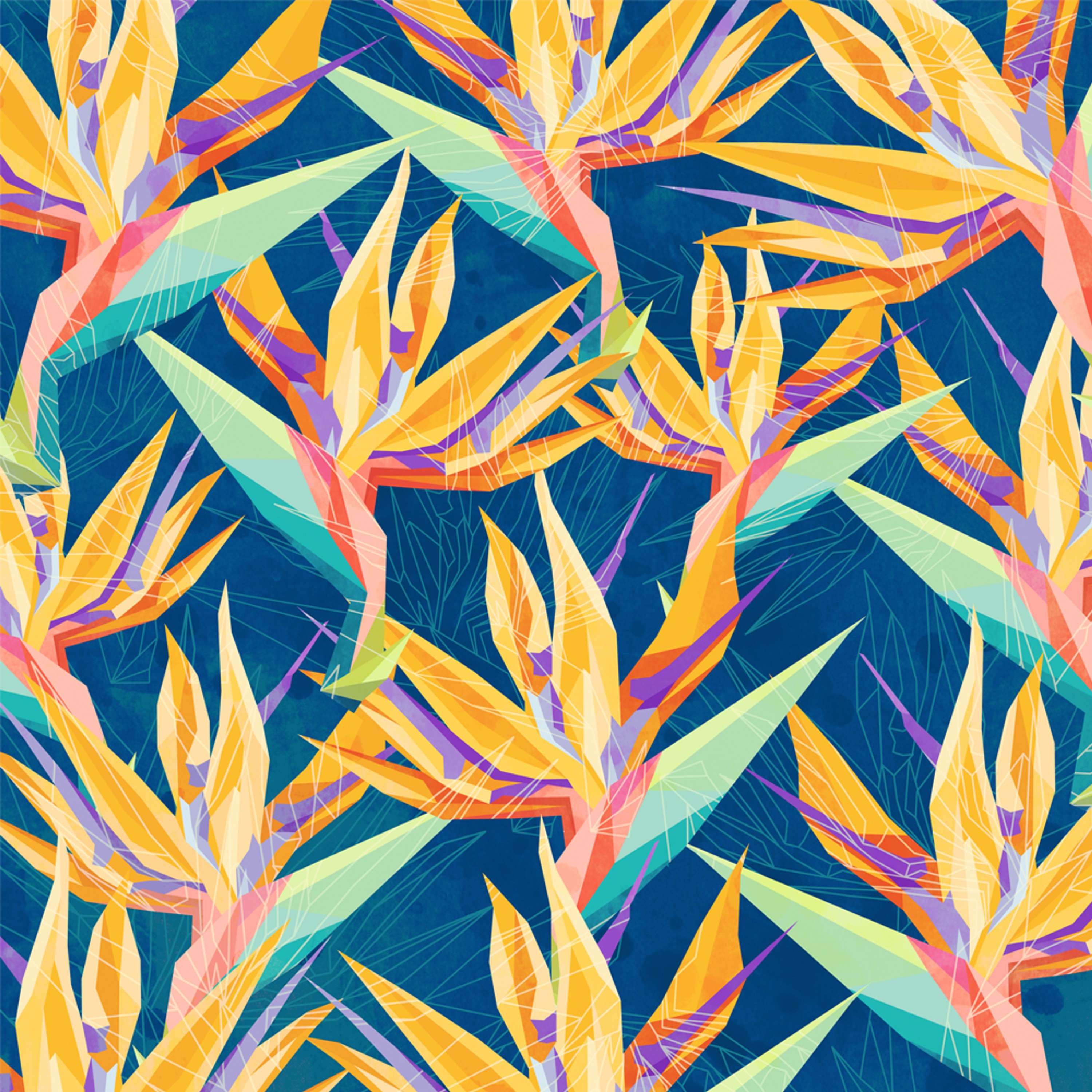 Strelitzia Pattern by Vesela Dimitrova