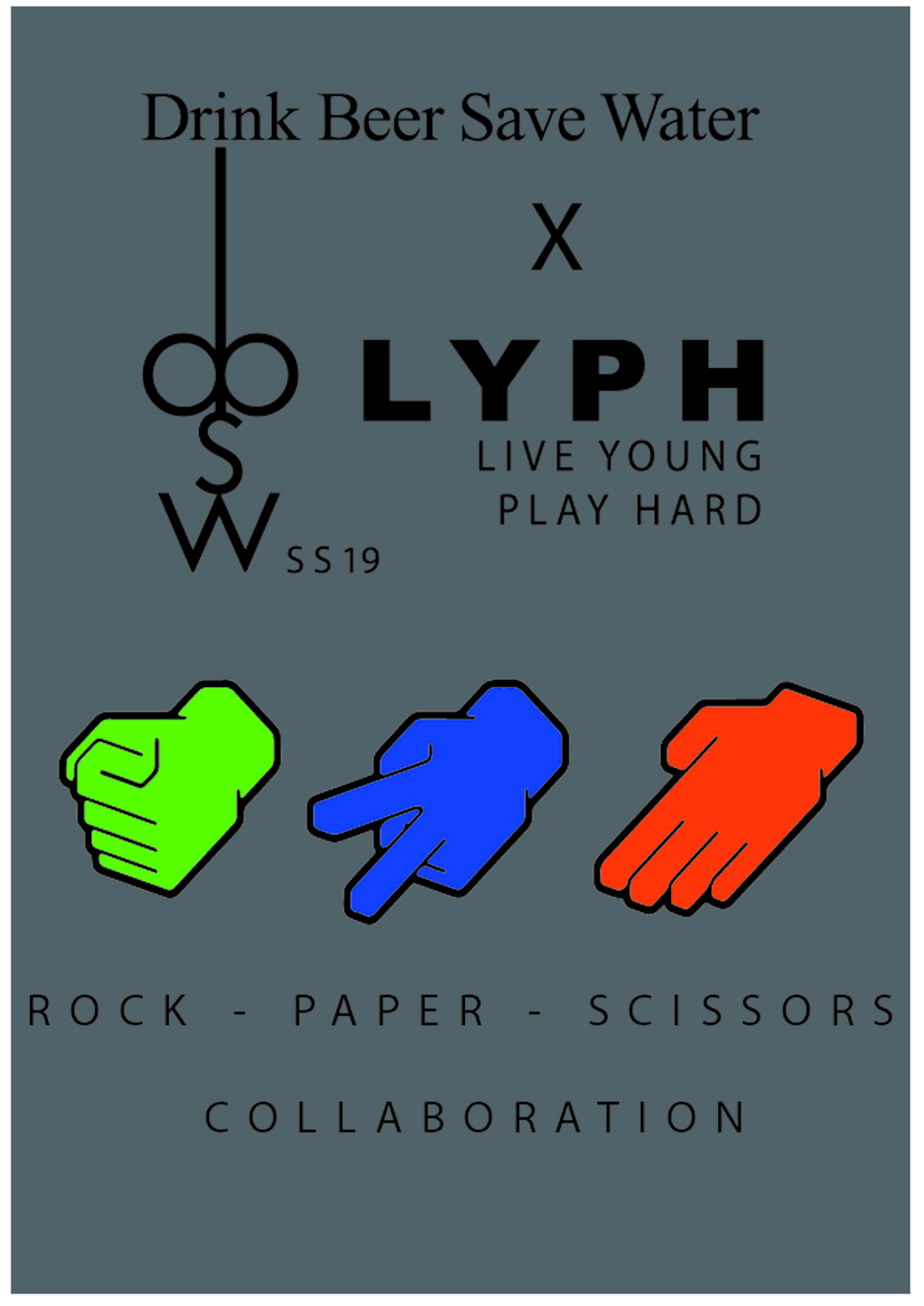 ROCK - PAPER -SCISSORS DBSW x LYPH SS 2019 by FREDERICK EDMONDSON