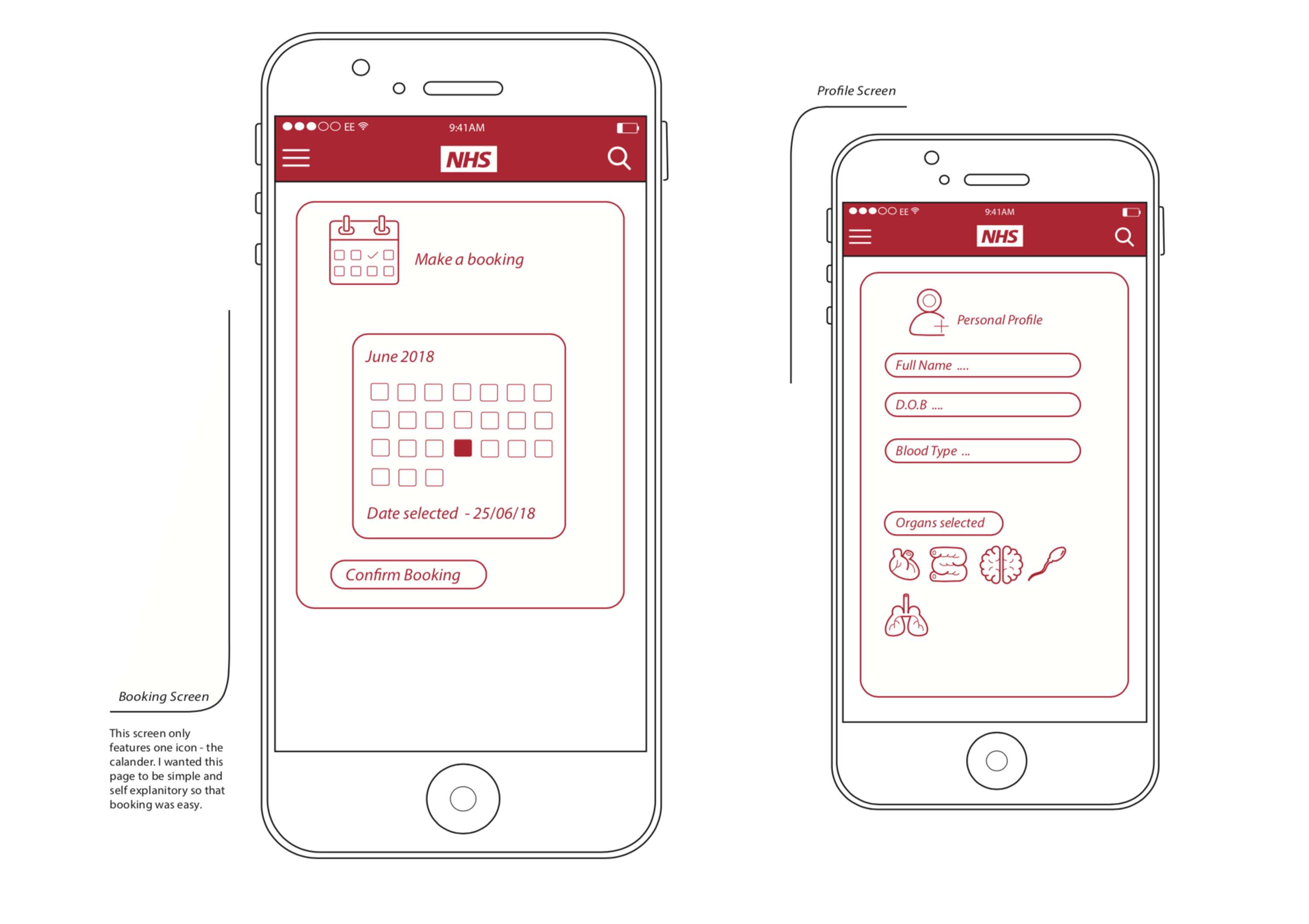 Icon Design - Donation app by Emily Sams
