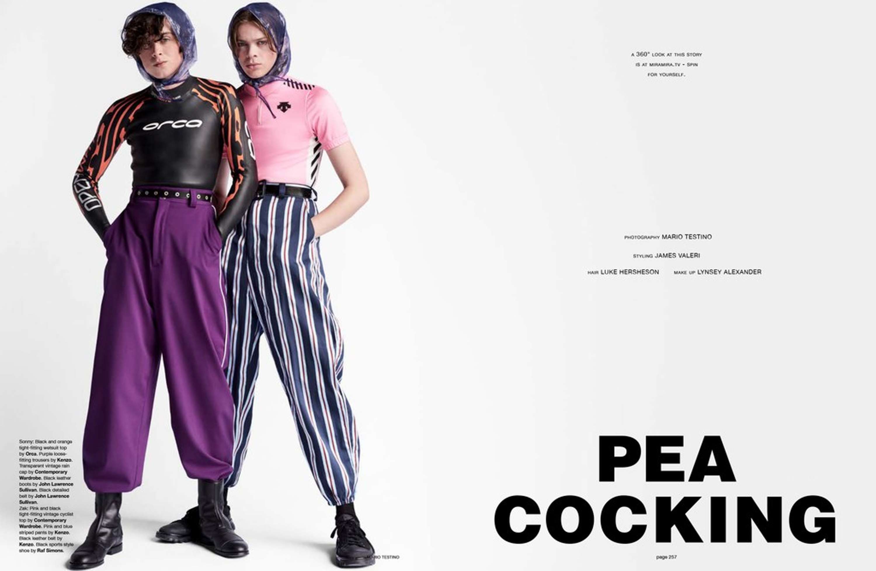 Man About Town: "Pea Cocking" Mario Testino Editorial by Luani Vaz