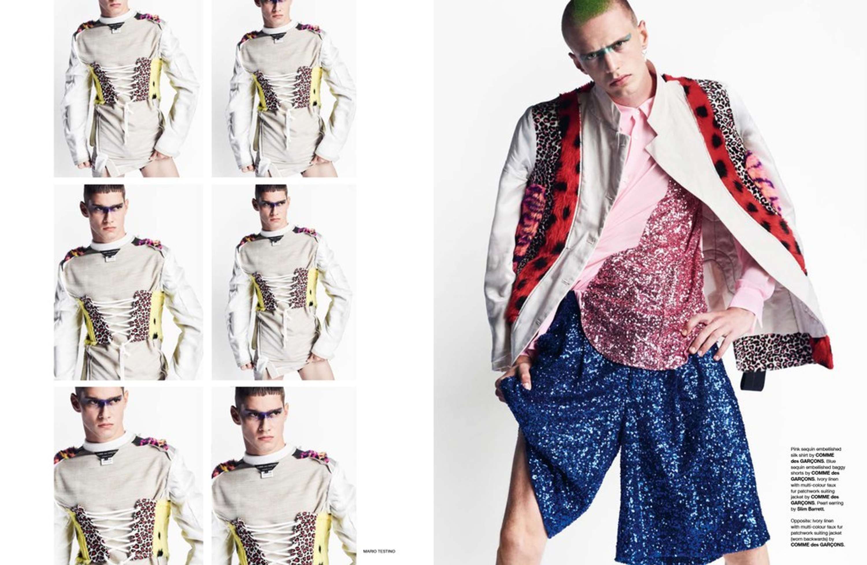 Man About Town: "Pea Cocking" Mario Testino Editorial by Luani Vaz