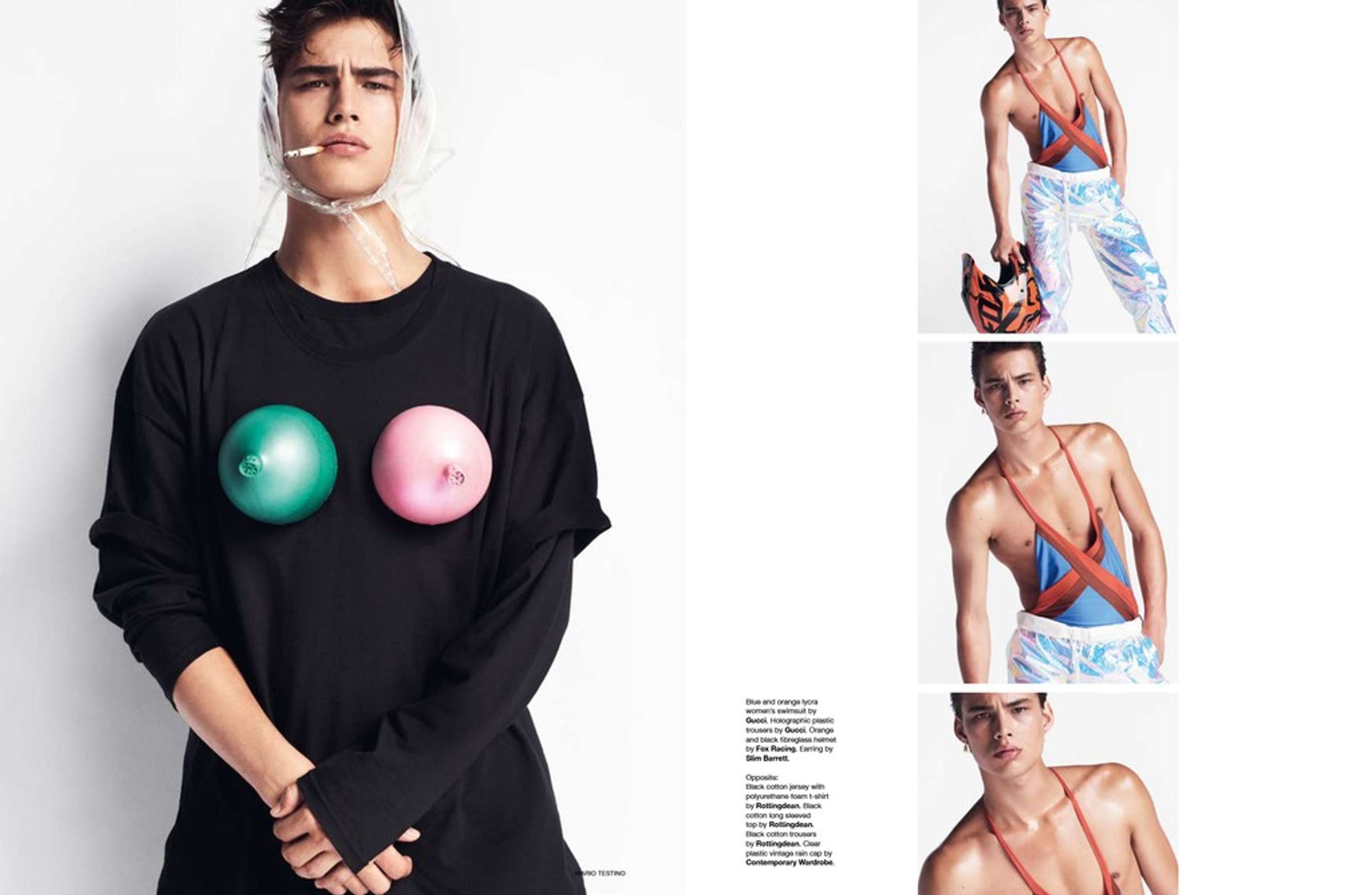Man About Town: "Pea Cocking" Mario Testino Editorial by Luani Vaz