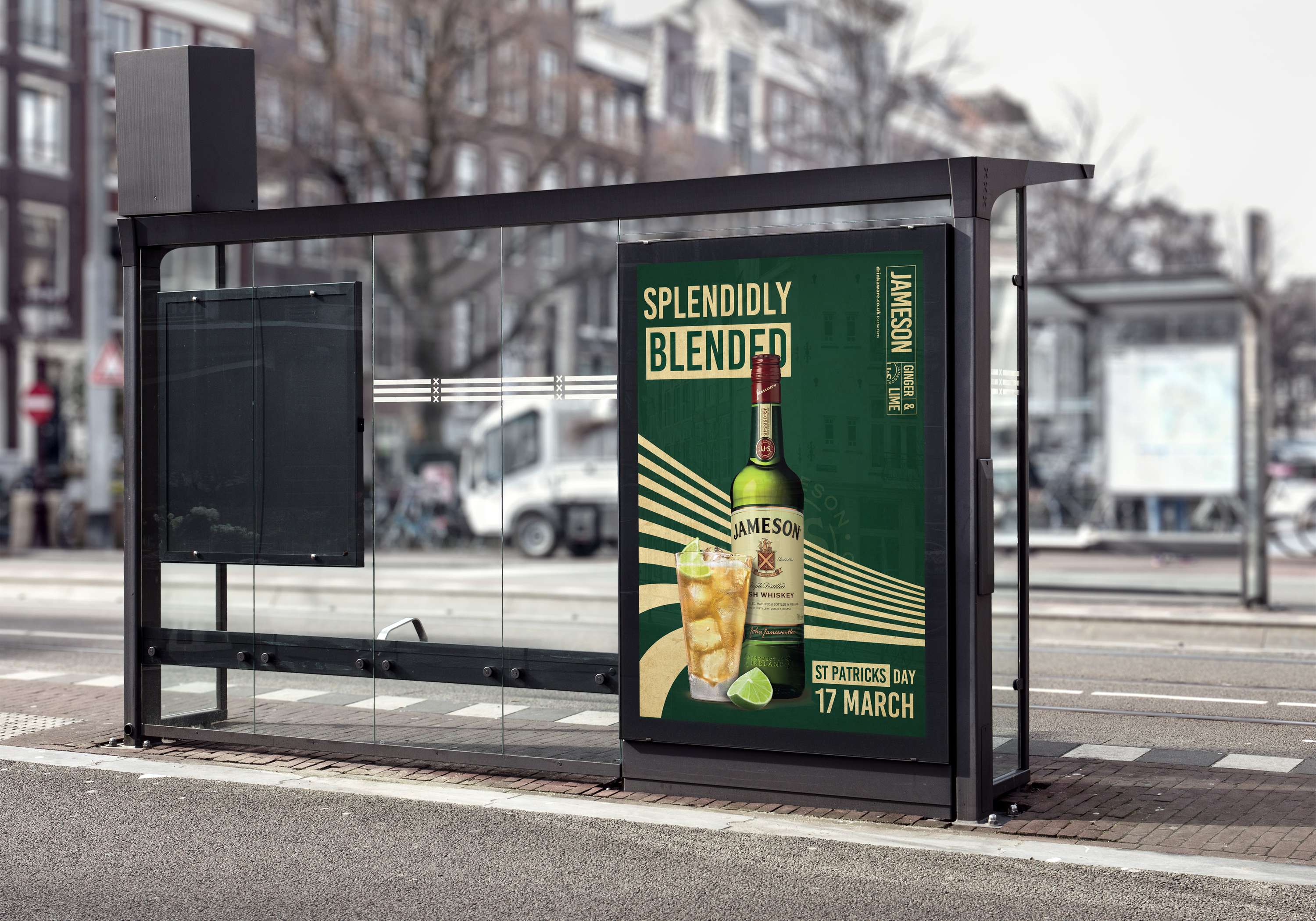 Jameson champaign identity by Georgina Balfe