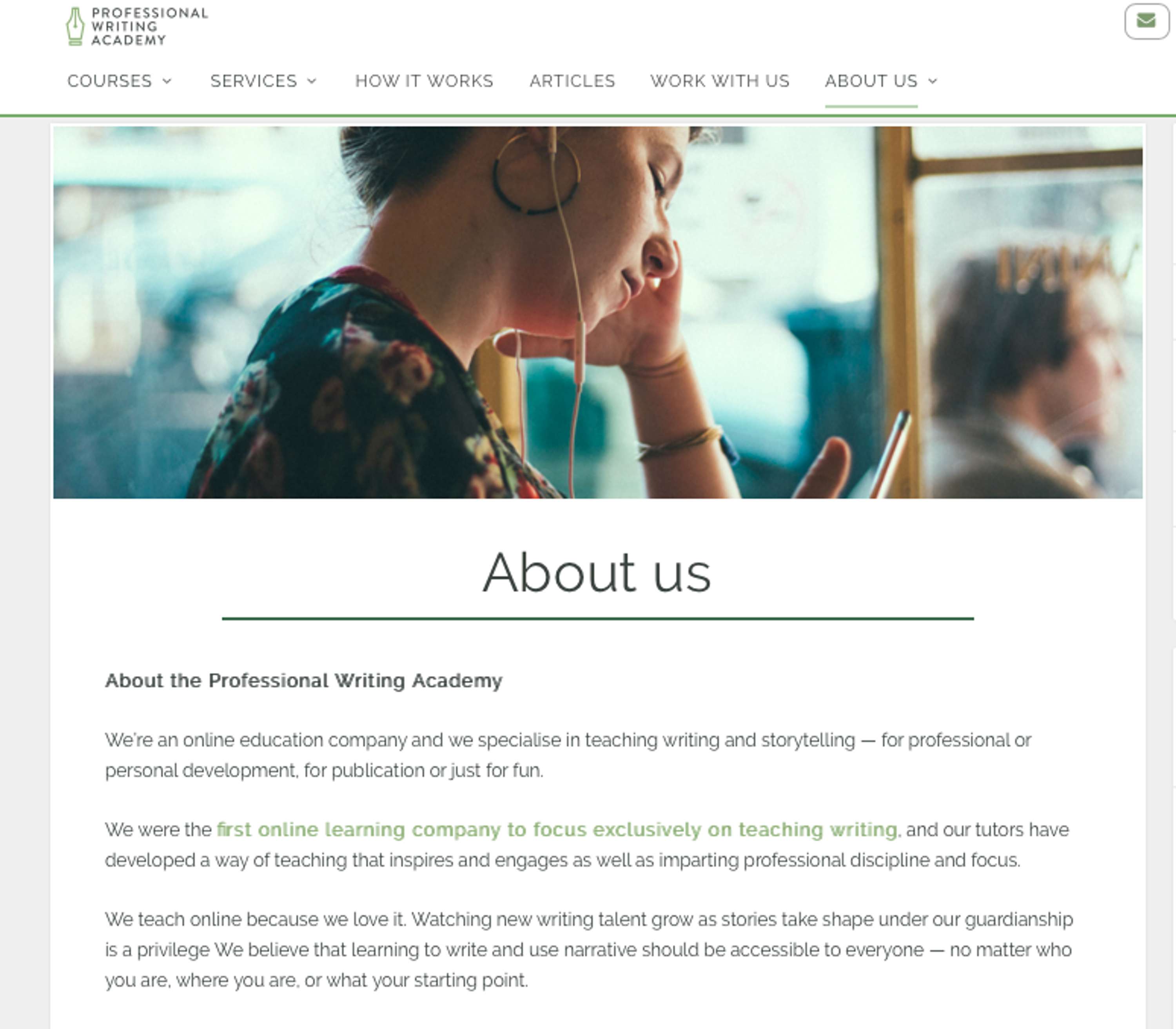 Content strategy and new website by Sarah Farley