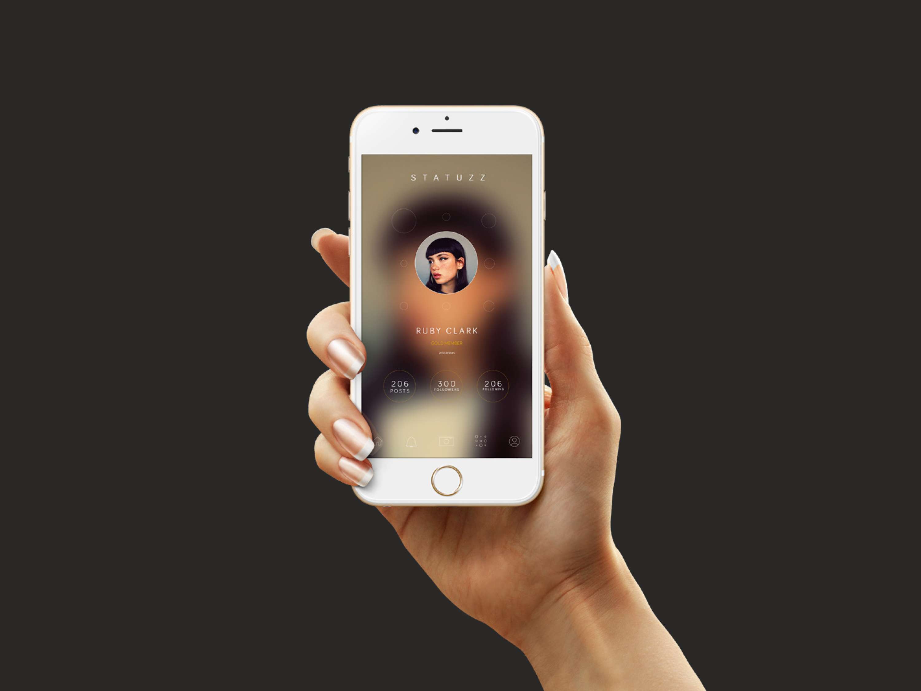 Statuzz Brand Idenity / App design by Georgina Balfe