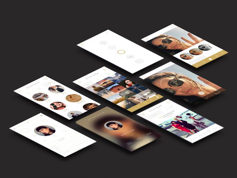 Statuzz Brand Idenity / App design by Georgina Balfe