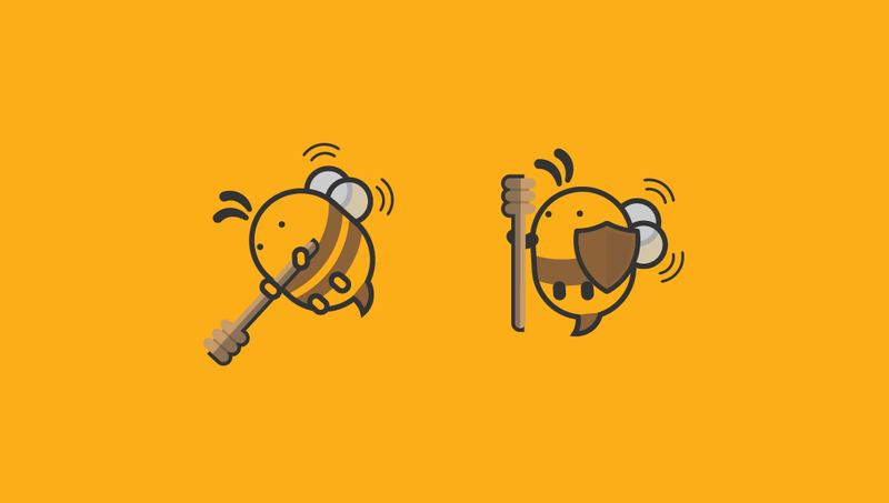 Hives and Honeycombs - Illustration and branding by Margarida Aleixo