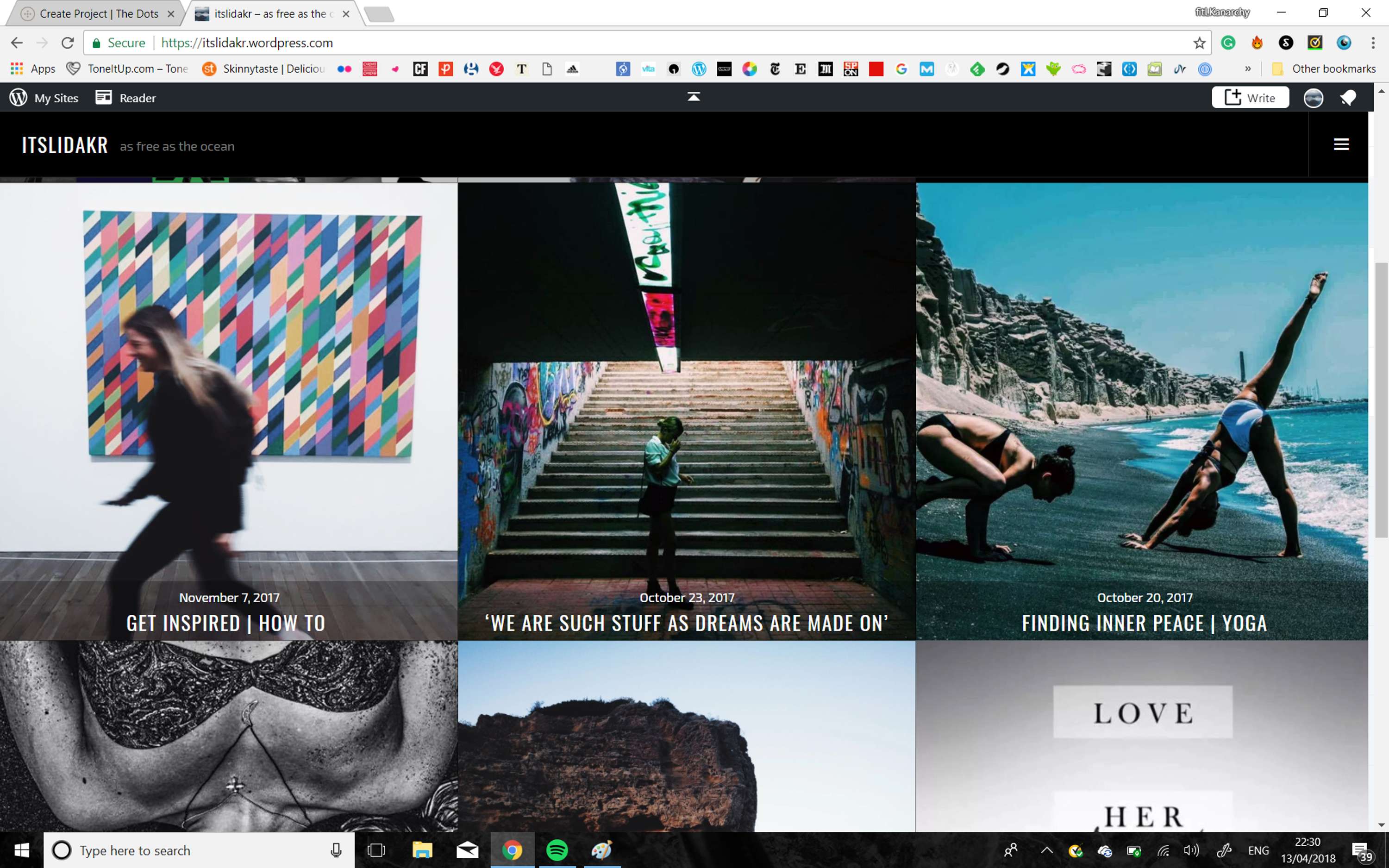 University Project - Personal Blog by Lida Kritikou