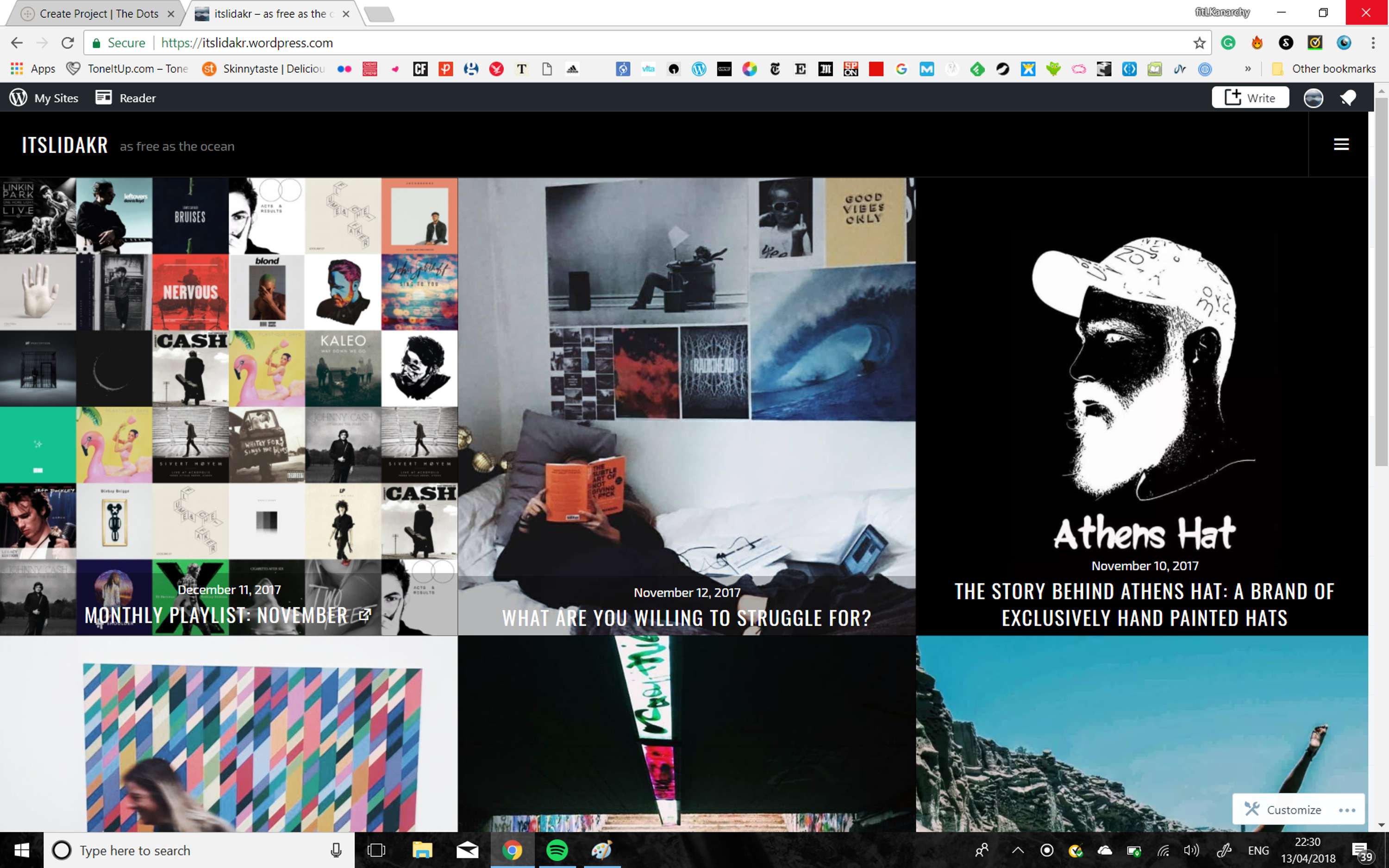 University Project - Personal Blog by Lida Kritikou