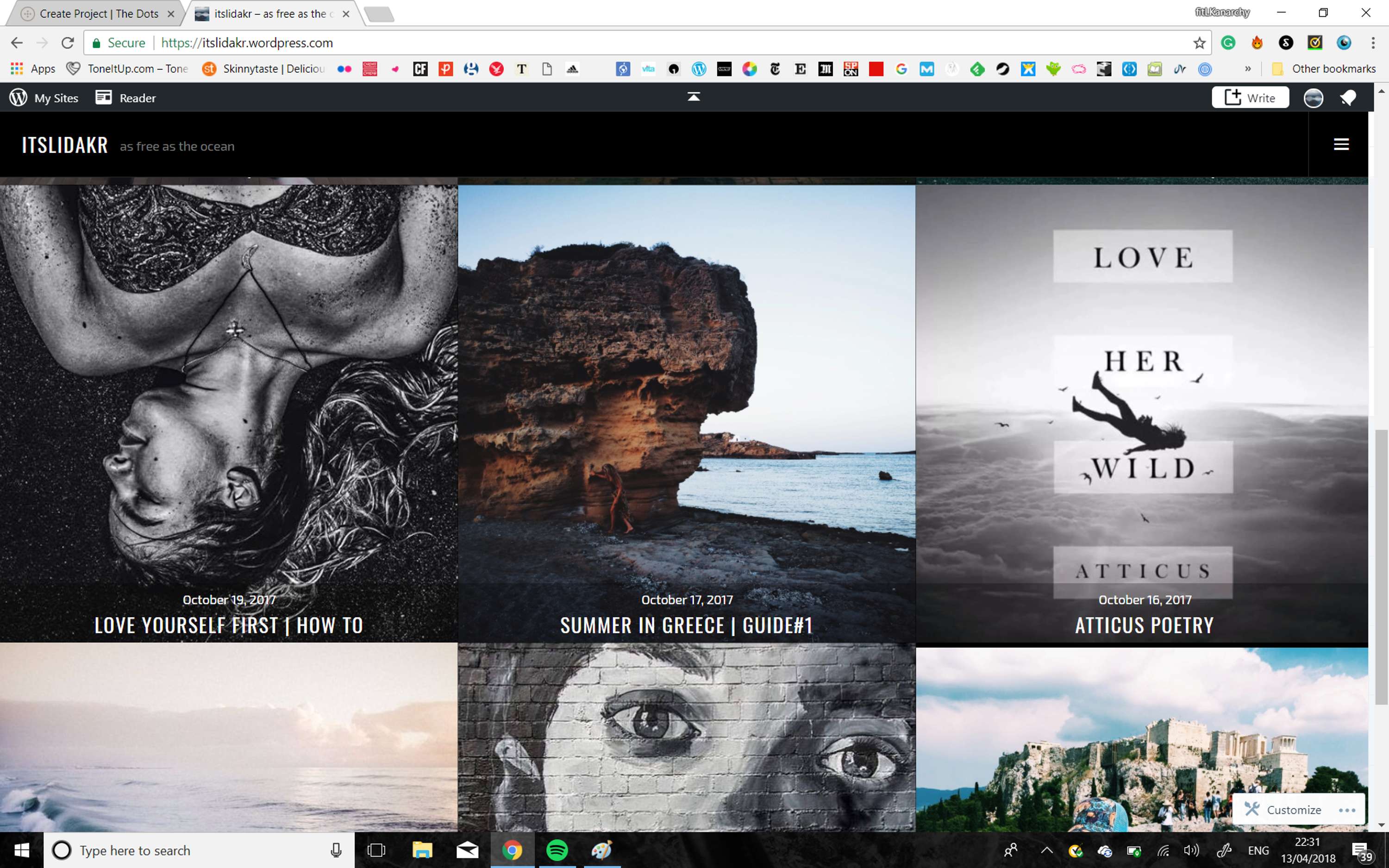 University Project - Personal Blog by Lida Kritikou