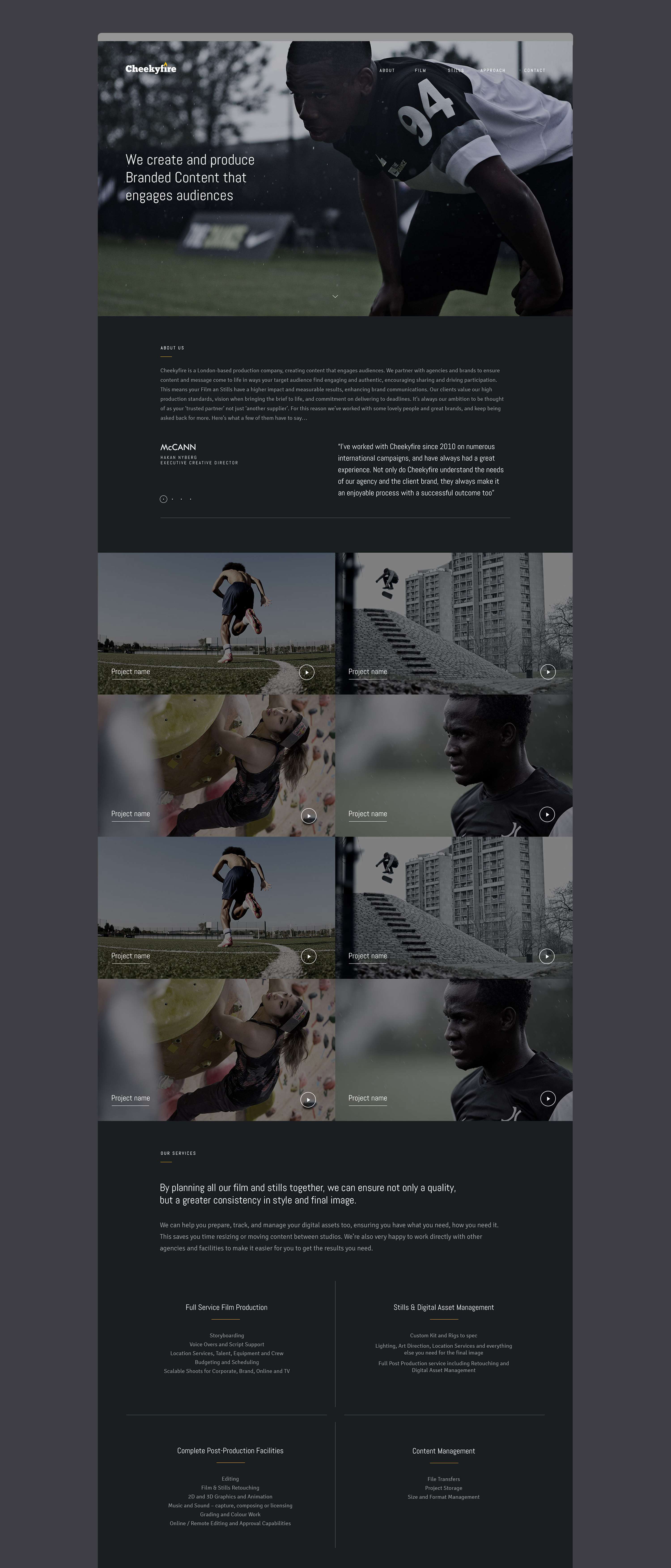 Cheekyfire  |  Web design by Lauren Archer