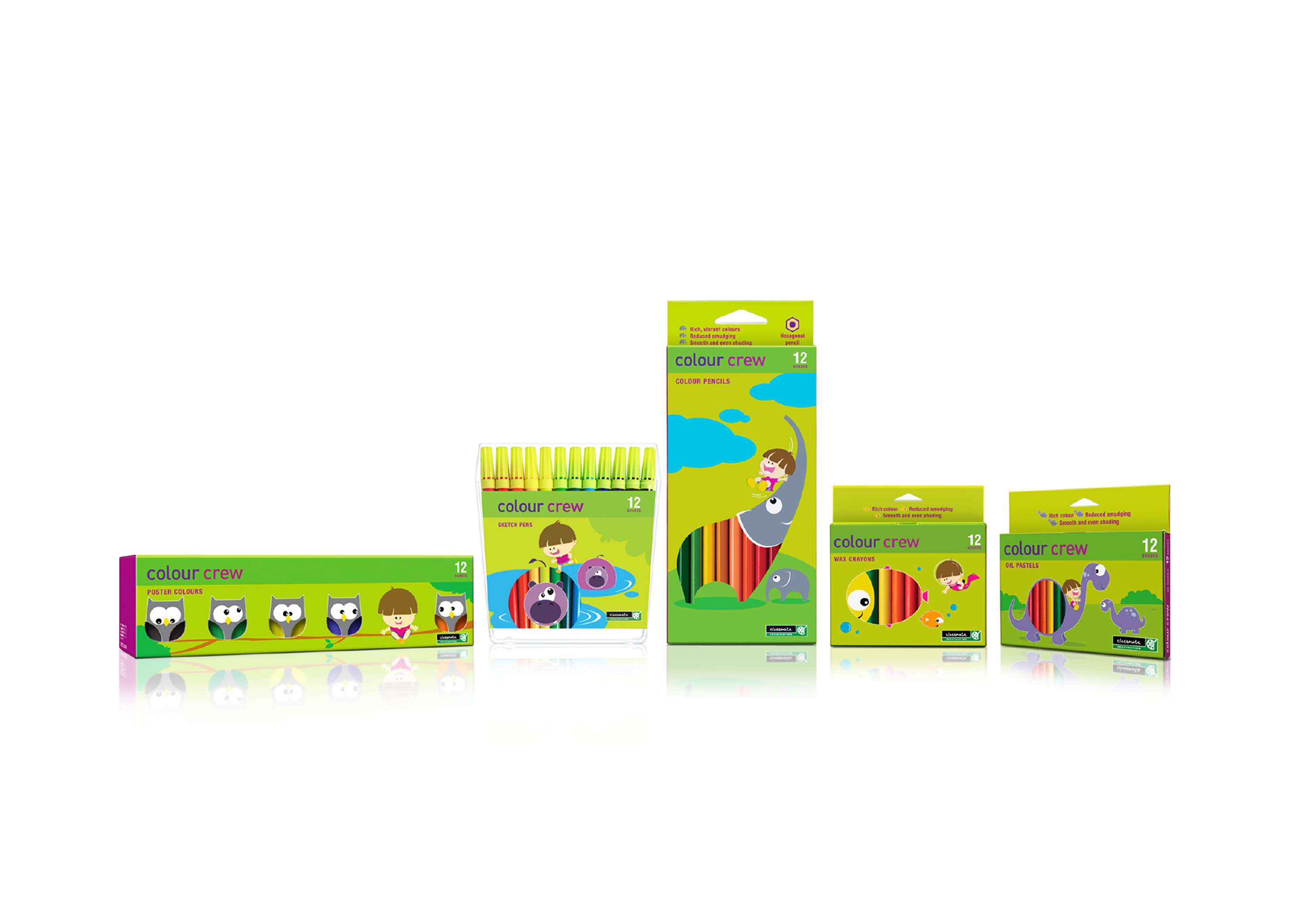 ITC Classmates Colour Crew Stationary design by Priyanka Khedekar
